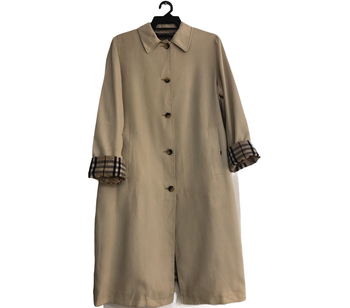 Burberry × Burberry Prorsum Burberry Single Breasted Nova Check Long Jacket Size US S / EU 44-46 / 1 - 1 Thumbnail