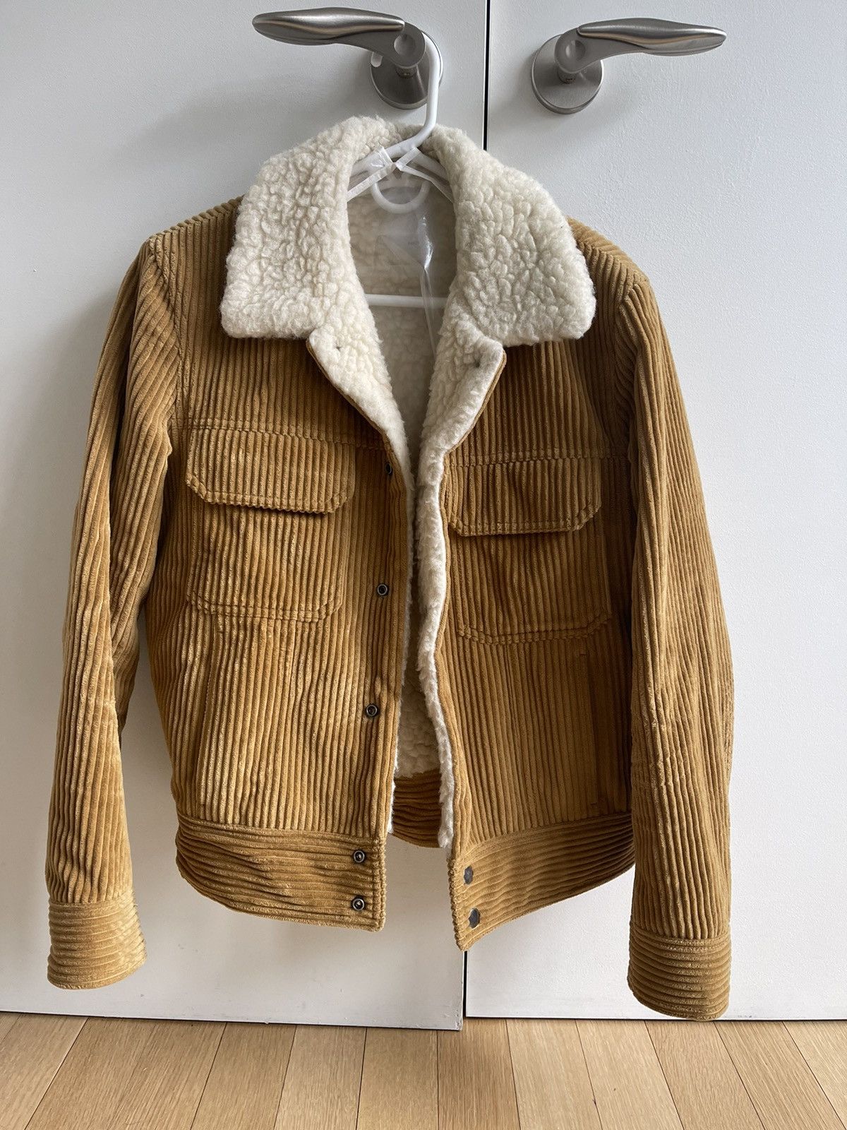 Sandro Sandro Corduroy Shearling Jacket Grailed