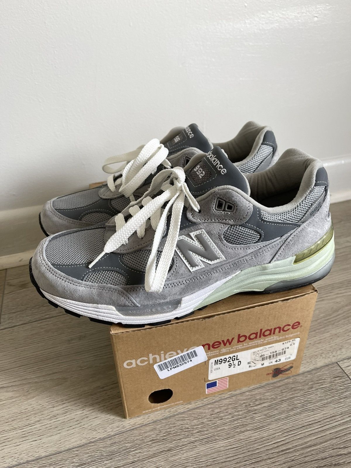 New Balance RARE Original New Balance 992 Steve Jobs Grey M992GL Shoe ...