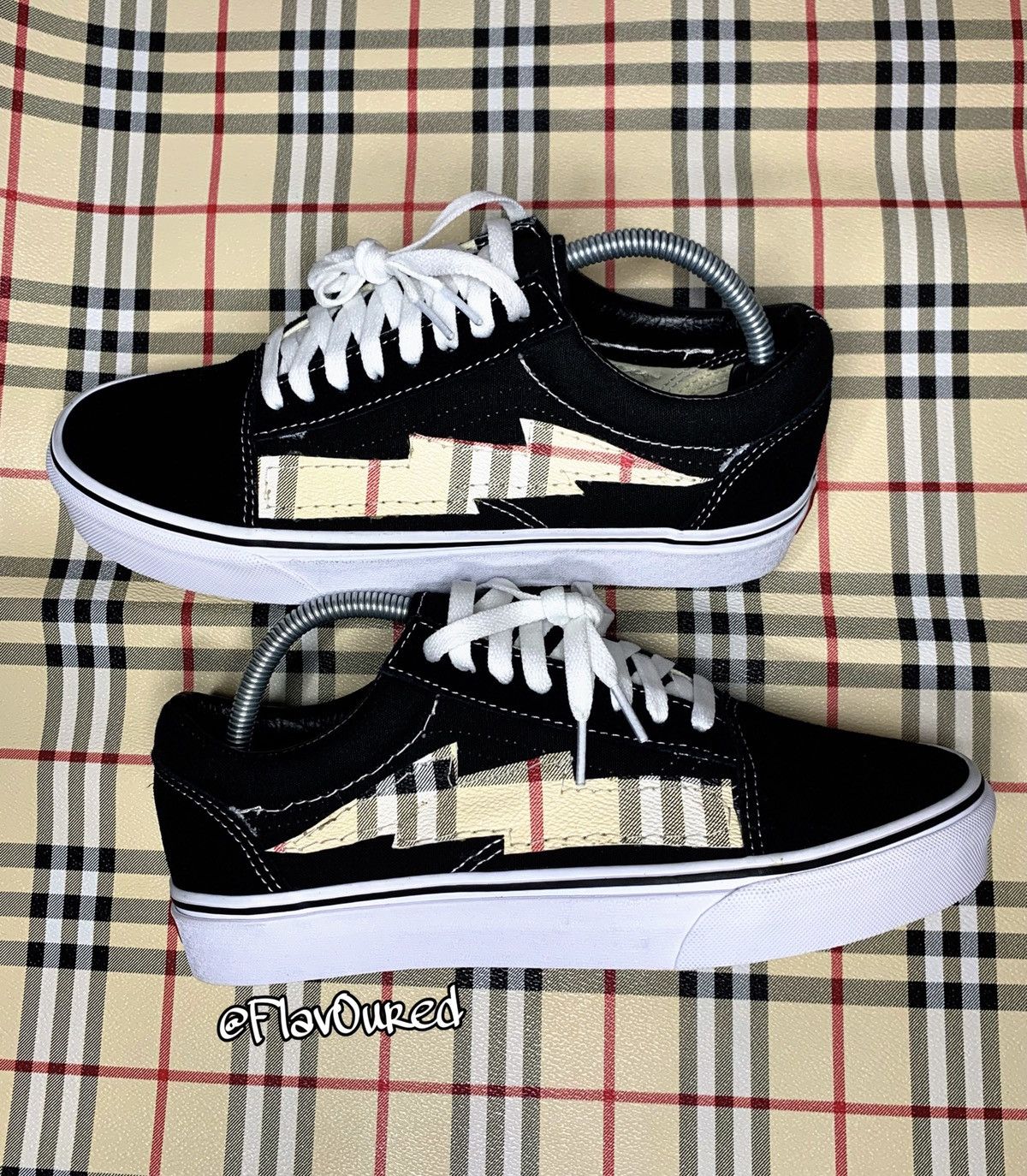 Custom cheap burberry vans