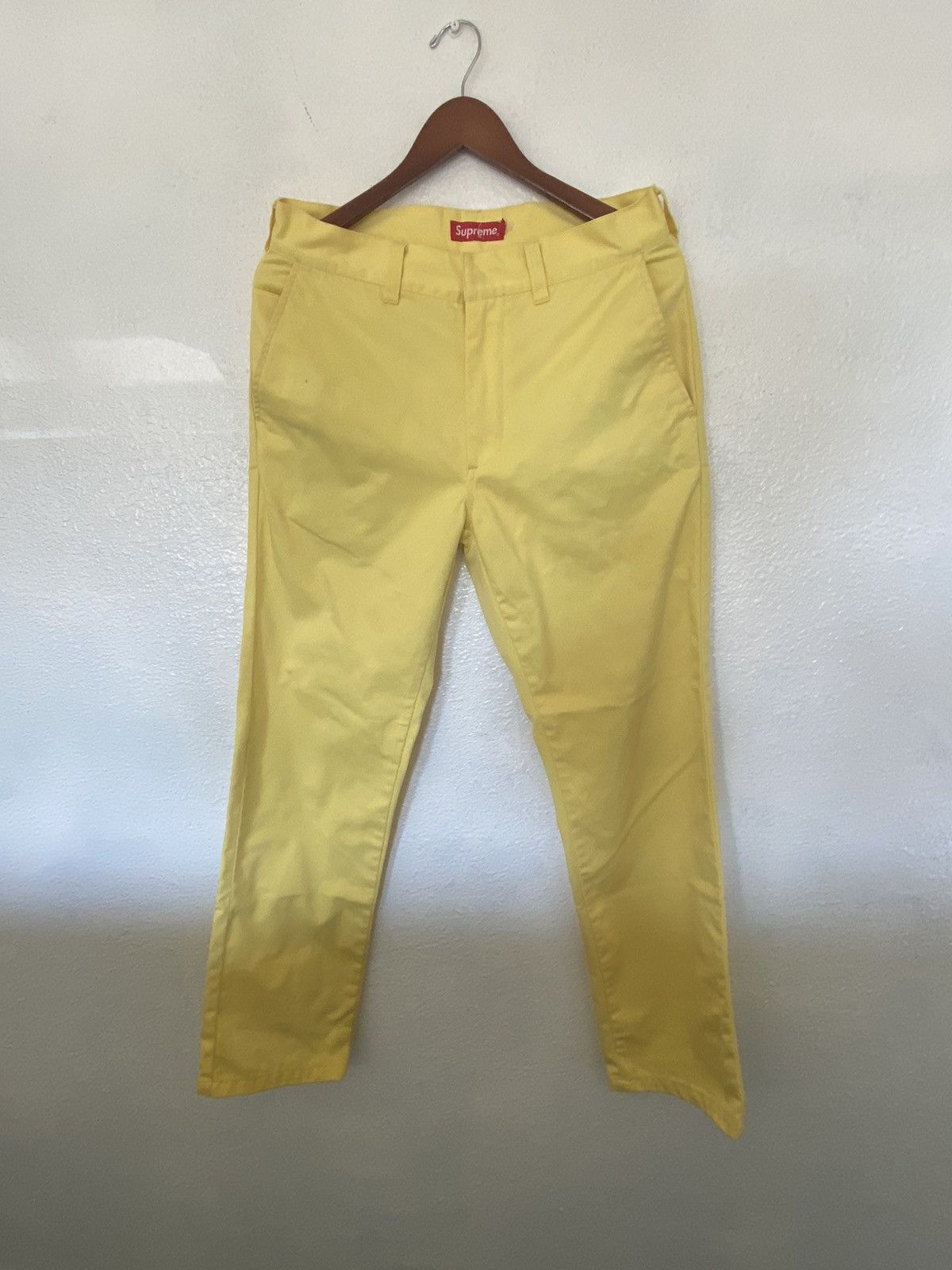 Supreme yellow pants hotsell