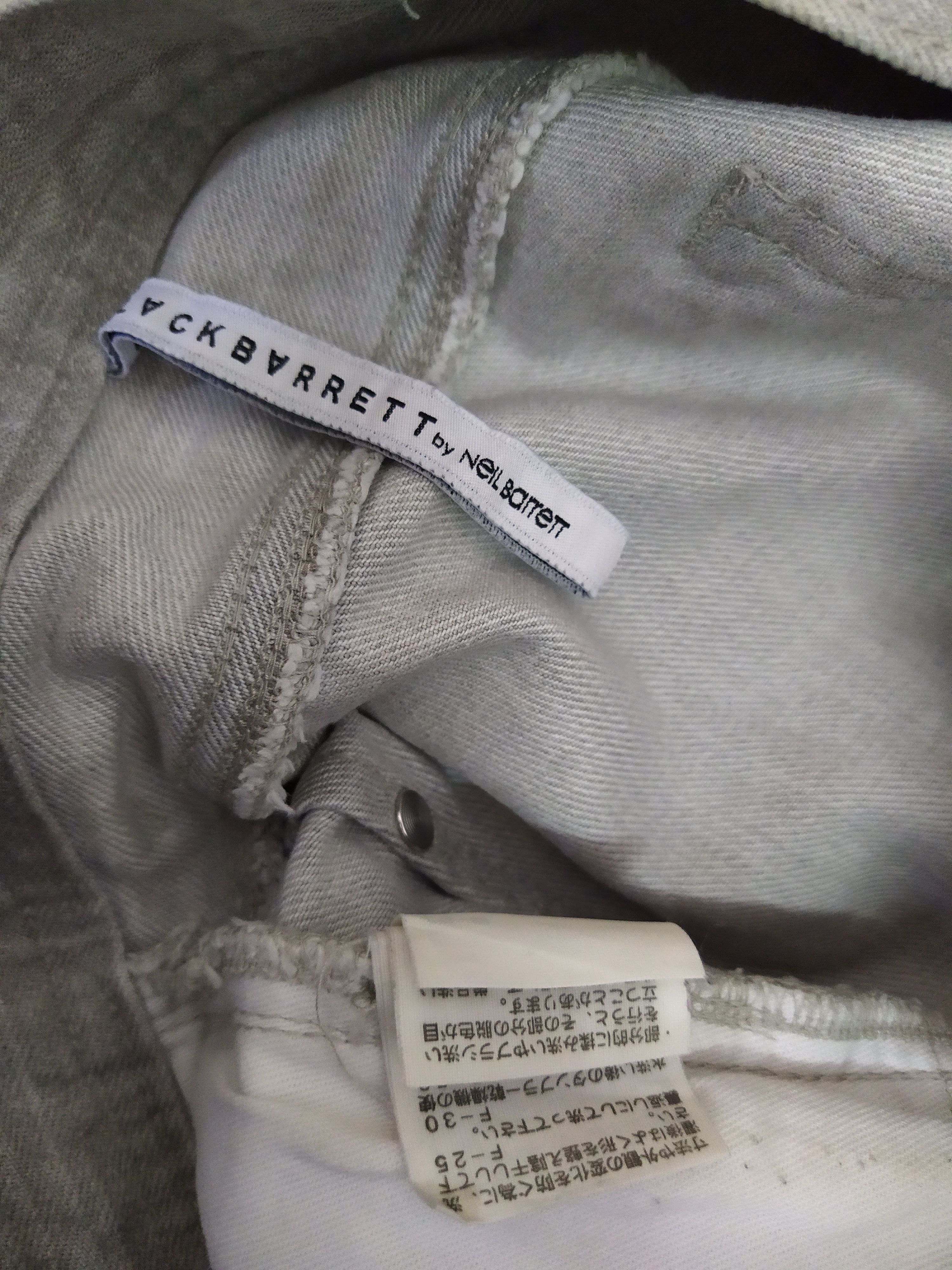 Neil Barrett NEIL BARRETT DENIM GRAY BLACK LABEL (B887) W33 Size US 33 - 10 Thumbnail