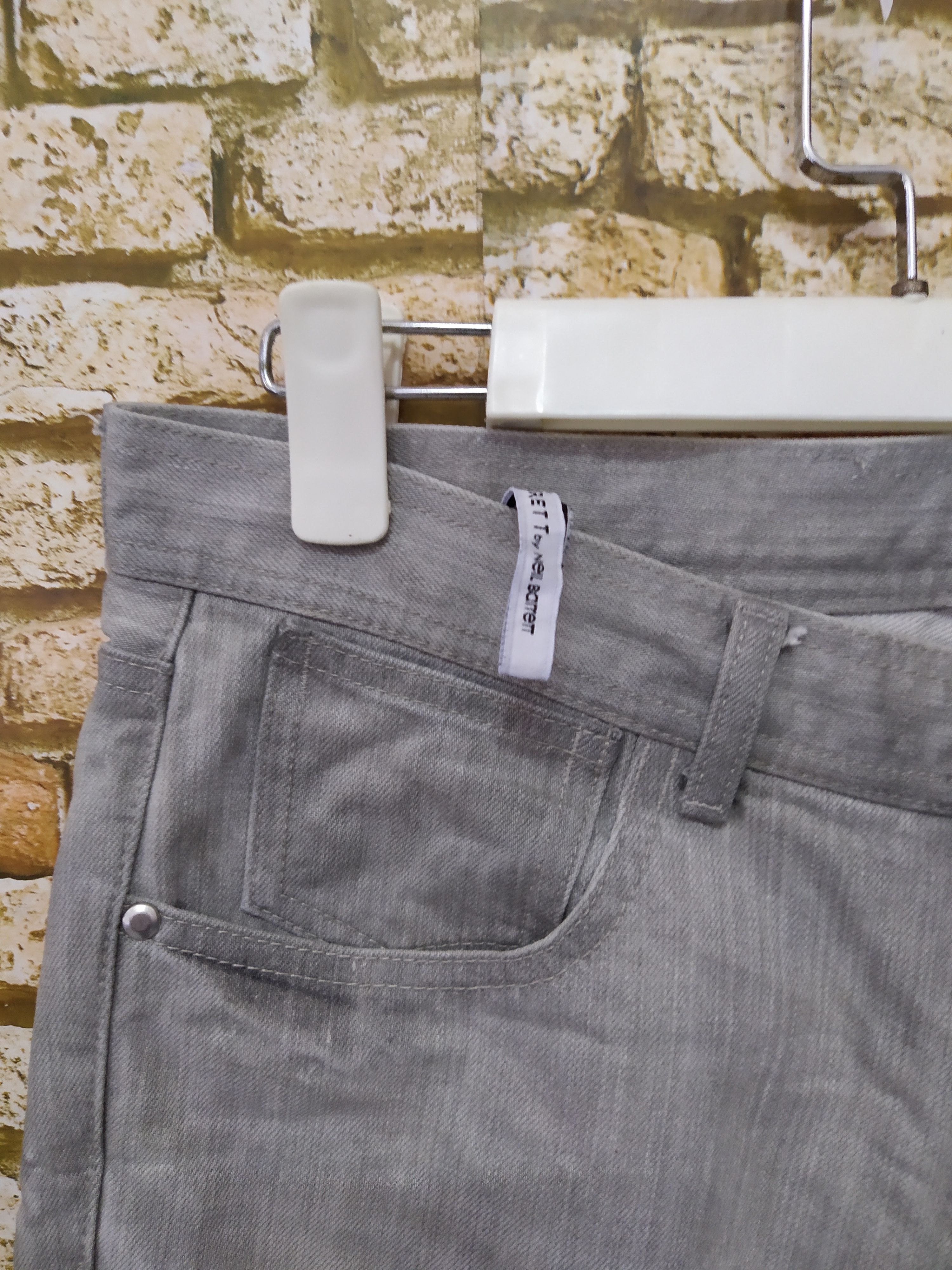 Neil Barrett NEIL BARRETT DENIM GRAY BLACK LABEL (B887) W33 Size US 33 - 2 Thumbnail