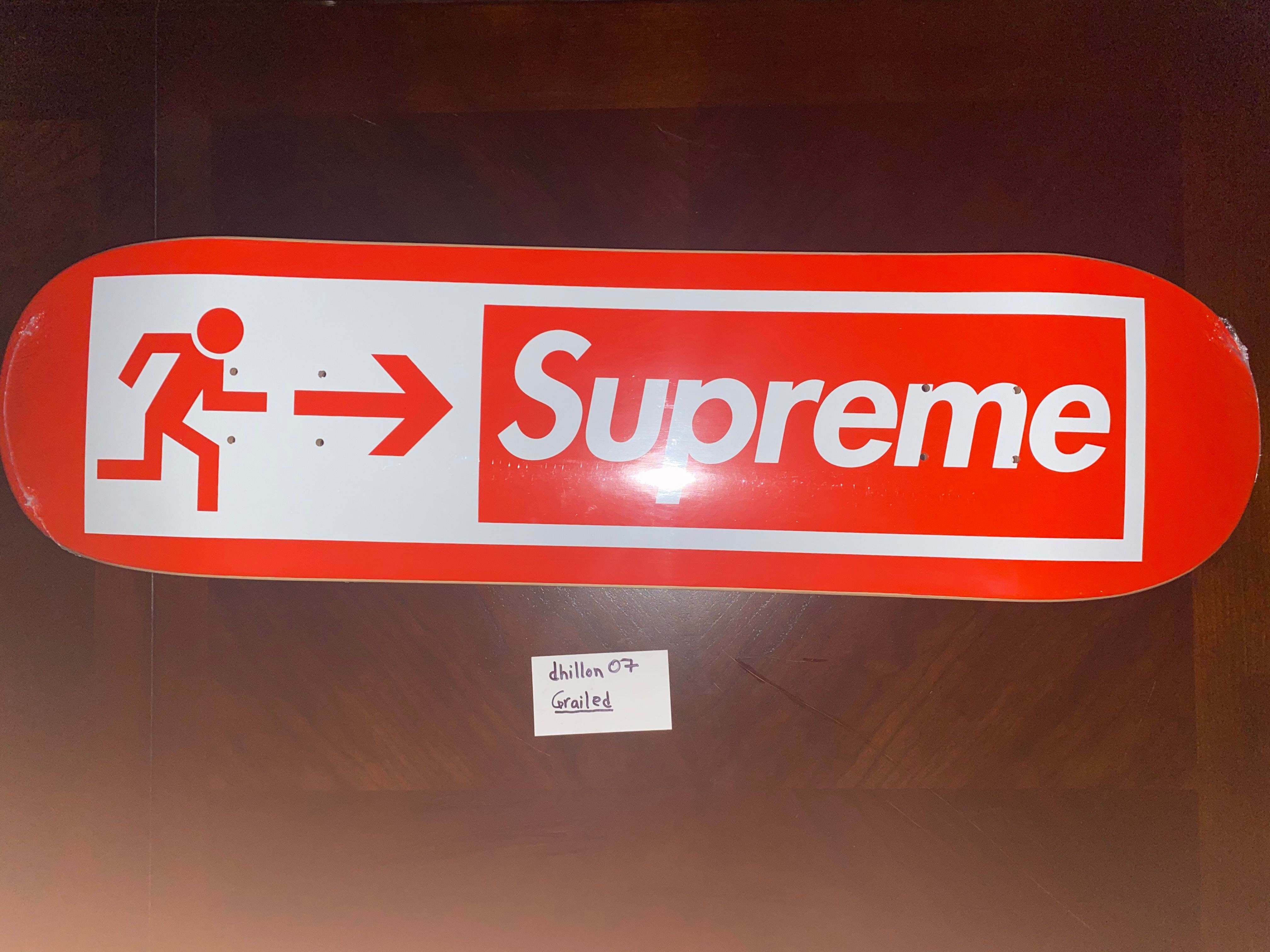 Supreme Supreme Exit Skateboard Deck Red SS21 | Grailed