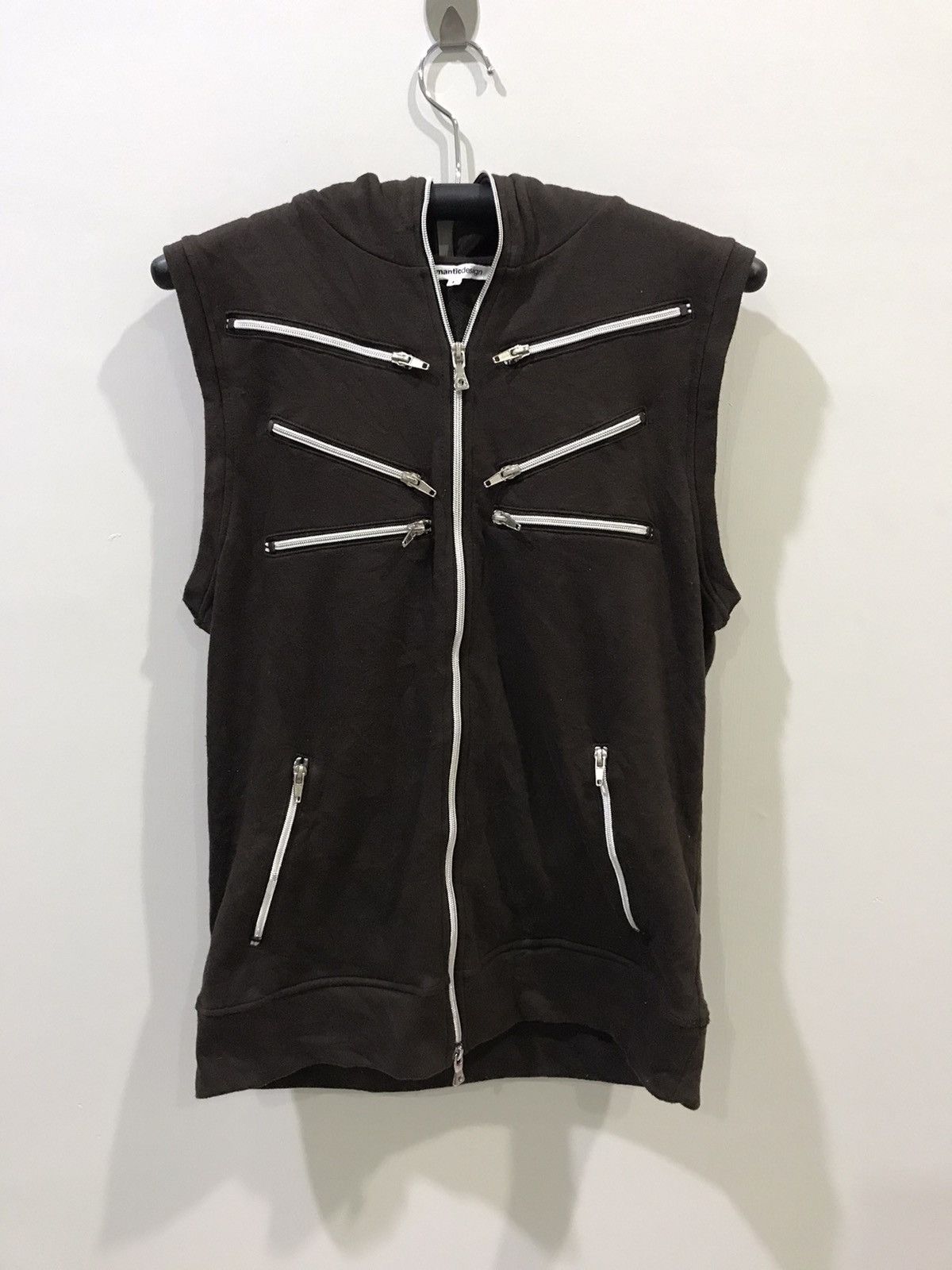 Japanese Brand semantic design Multizipper Punk Hoodie Vest Size US S / EU 44-46 / 1 - 1 Thumbnail