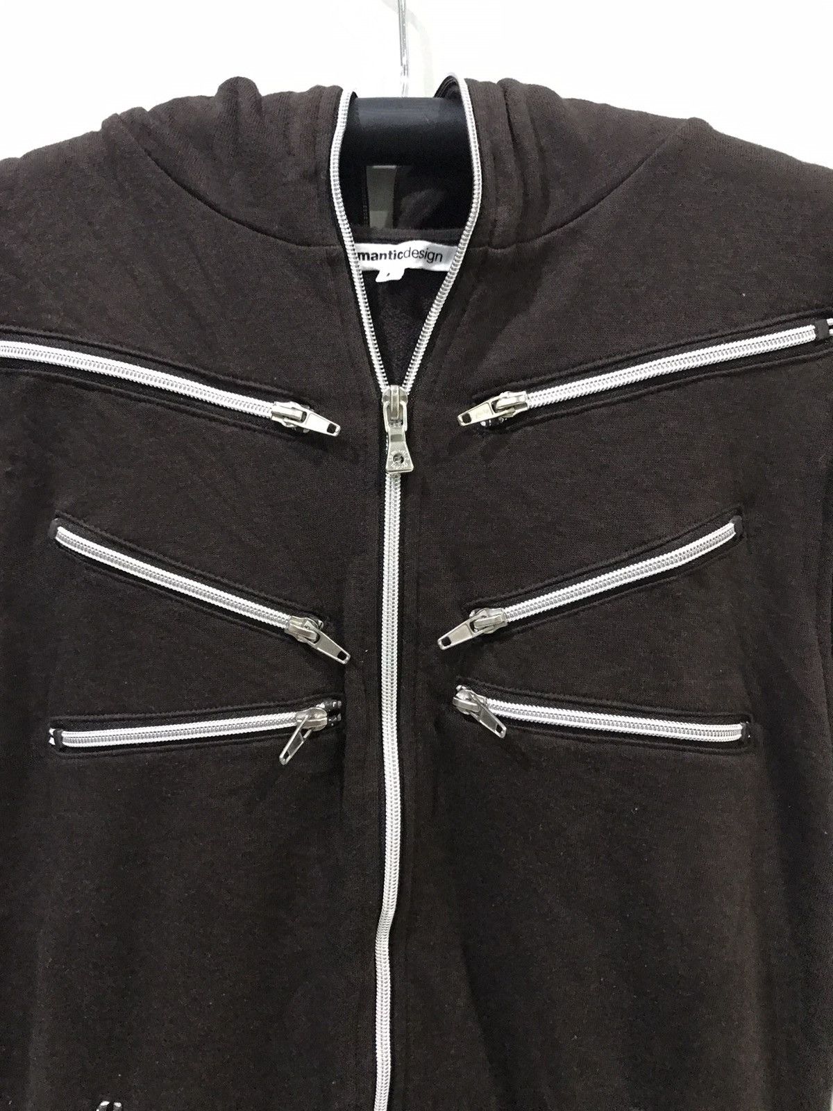 Japanese Brand semantic design Multizipper Punk Hoodie Vest Size US S / EU 44-46 / 1 - 2 Thumbnail