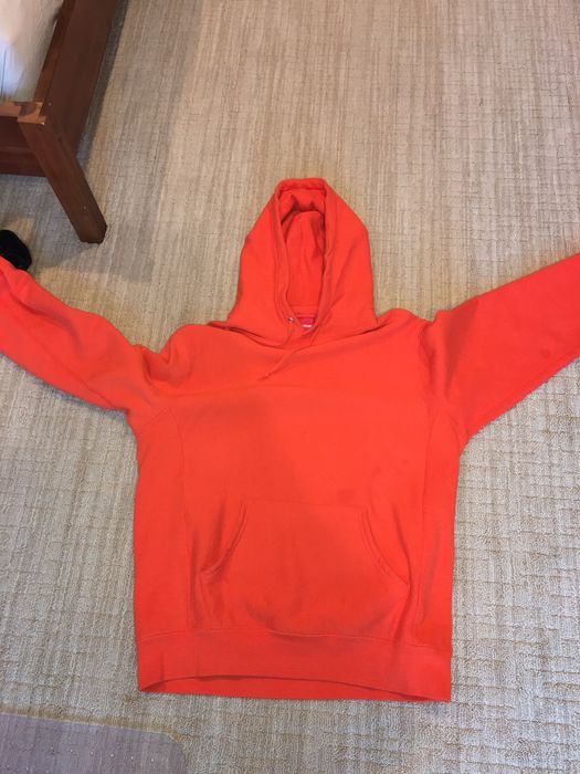 Supreme Supreme Sleeve Embroidery Hooded Sweatshirt Red (L) | Grailed