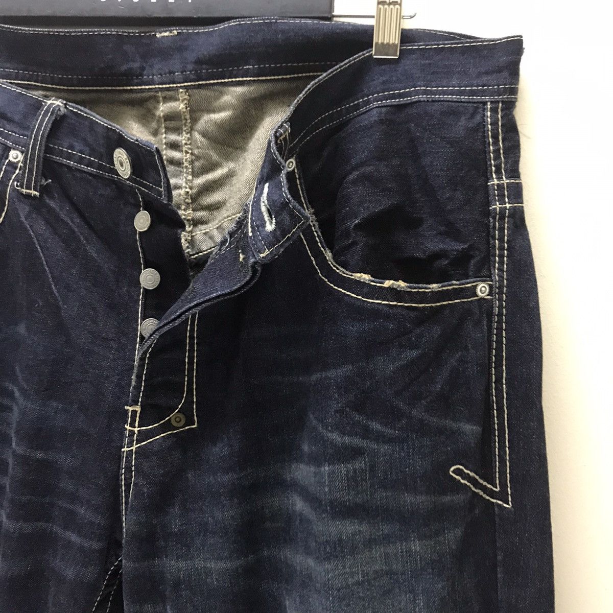 Japanese Brand Japanese Brand Dragon Spiral Long Flap Denim Jeans Size US 38 / EU 54 - 6 Thumbnail