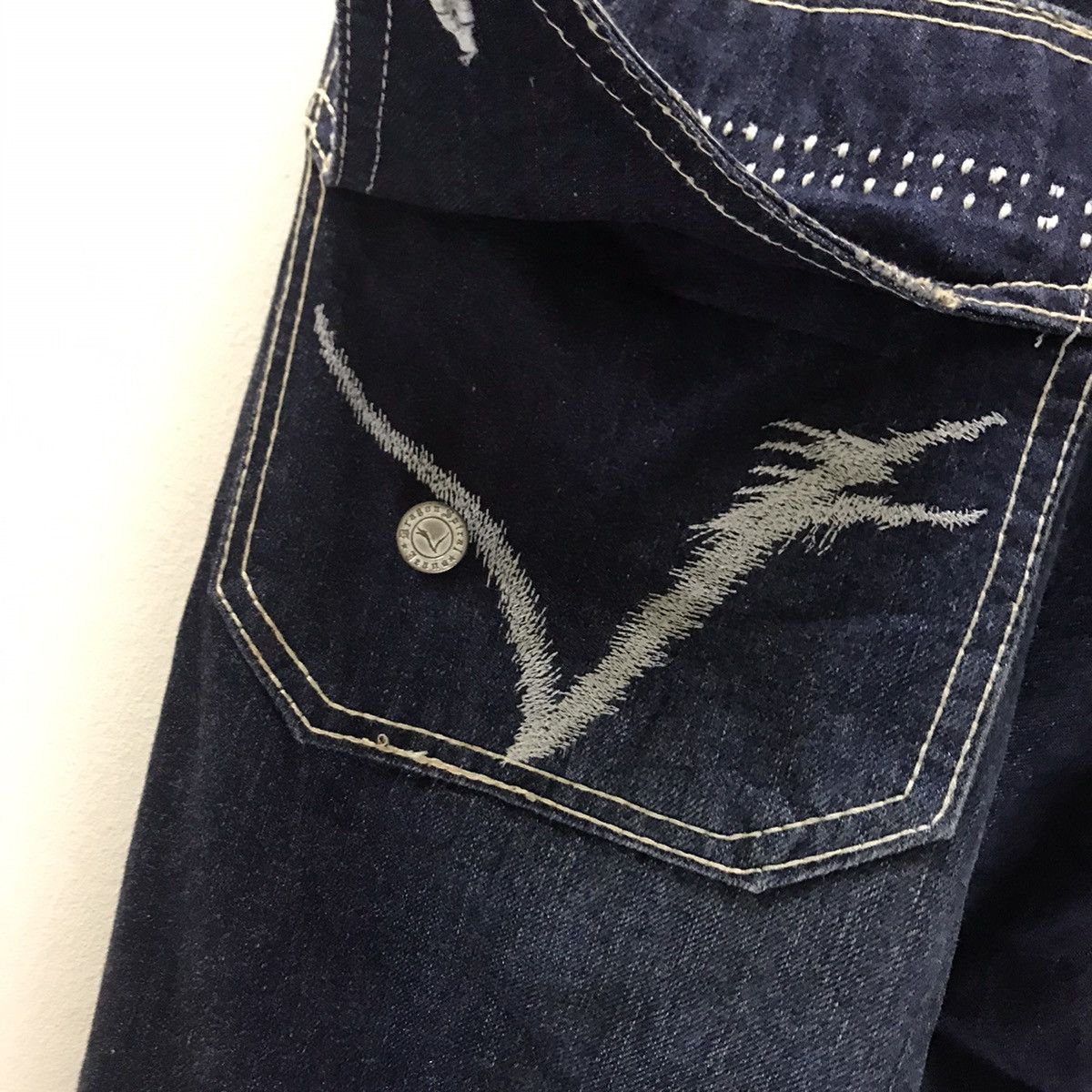Japanese Brand Japanese Brand Dragon Spiral Long Flap Denim Jeans Size US 38 / EU 54 - 14 Thumbnail