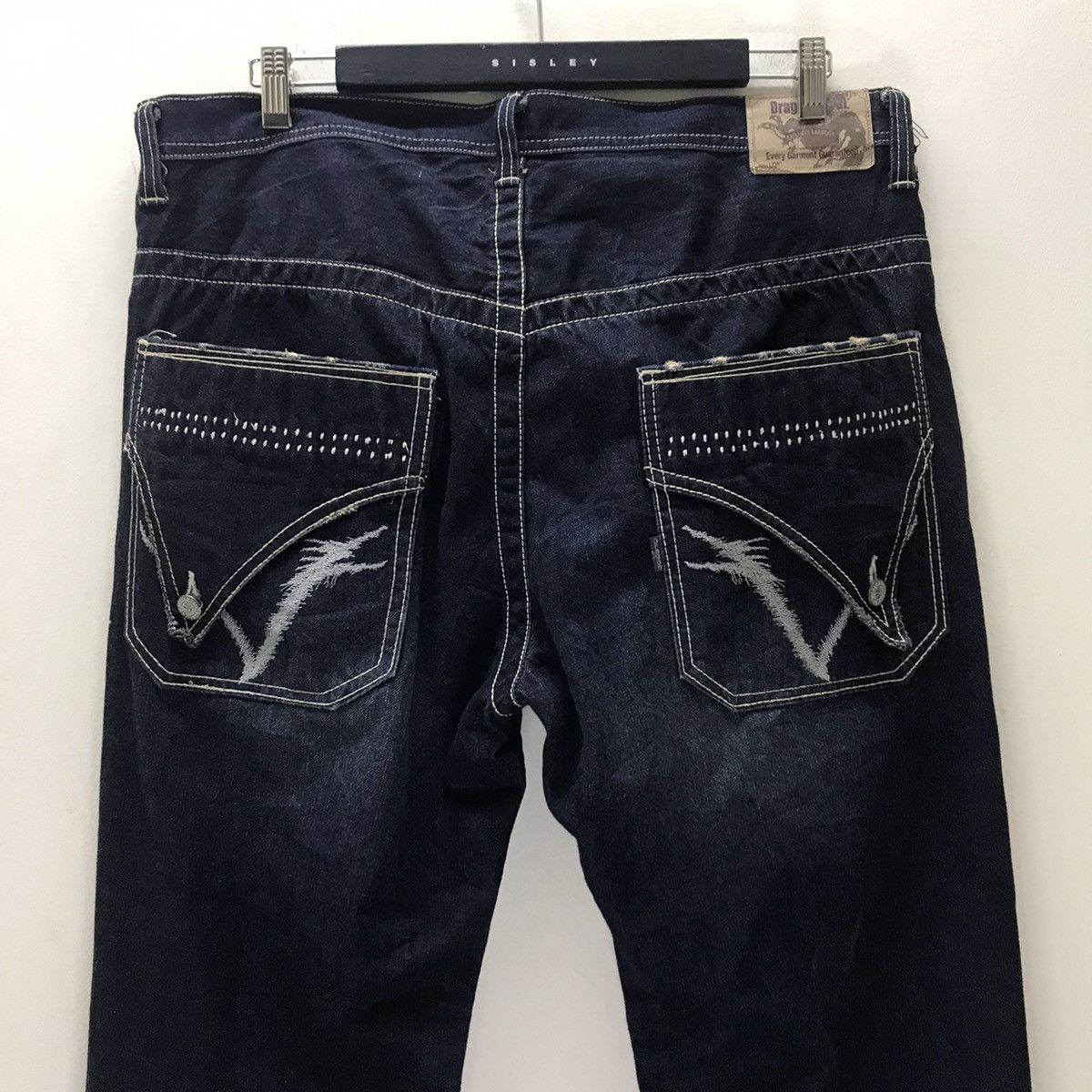 Japanese Brand Japanese Brand Dragon Spiral Long Flap Denim Jeans Size US 38 / EU 54 - 11 Thumbnail