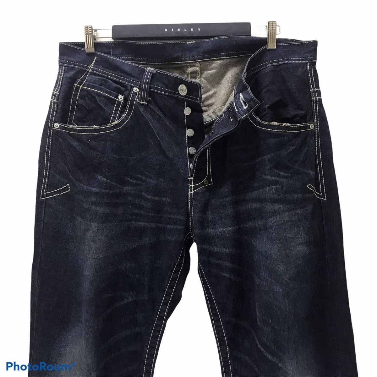 Japanese Brand Japanese Brand Dragon Spiral Long Flap Denim Jeans Size US 38 / EU 54 - 4 Thumbnail