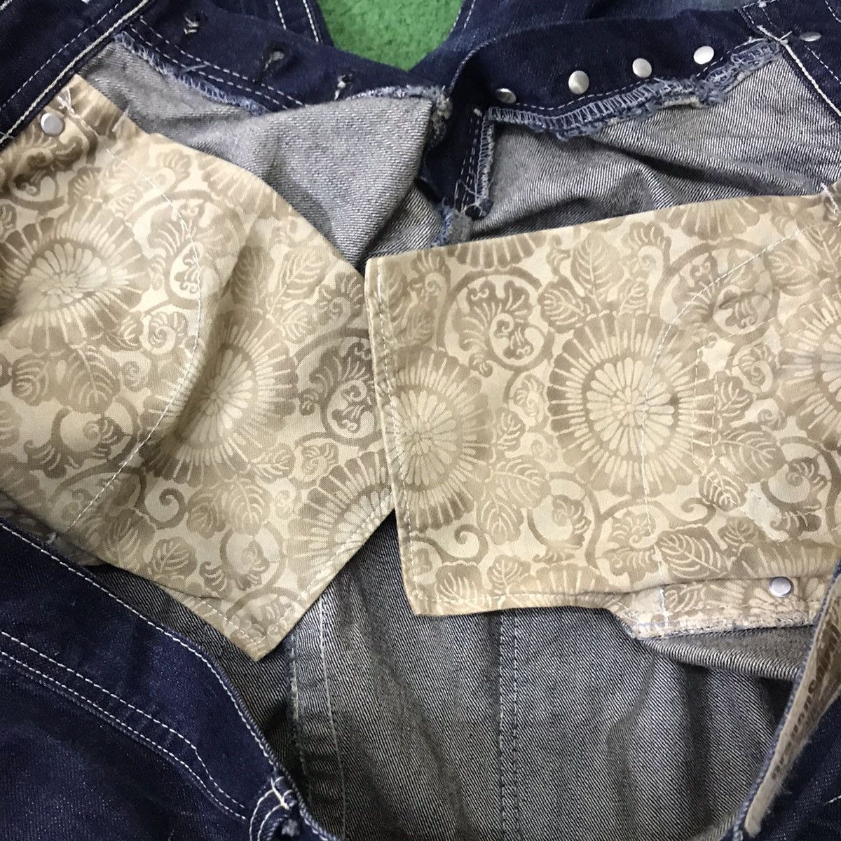 Japanese Brand Japanese Brand Dragon Spiral Long Flap Denim Jeans Size US 38 / EU 54 - 22 Thumbnail