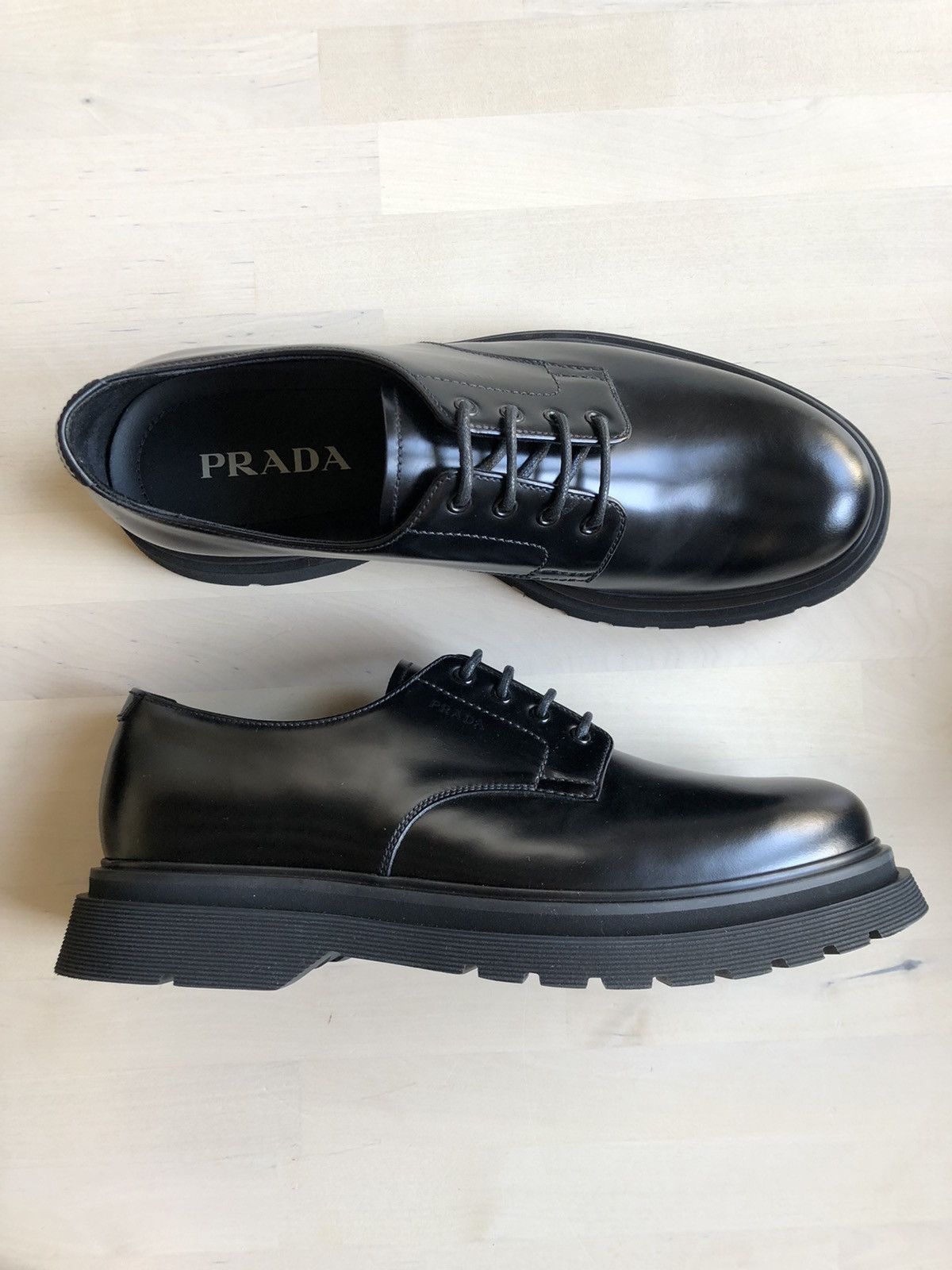 Prada Prada Lace-Up Derby Shoes | Grailed