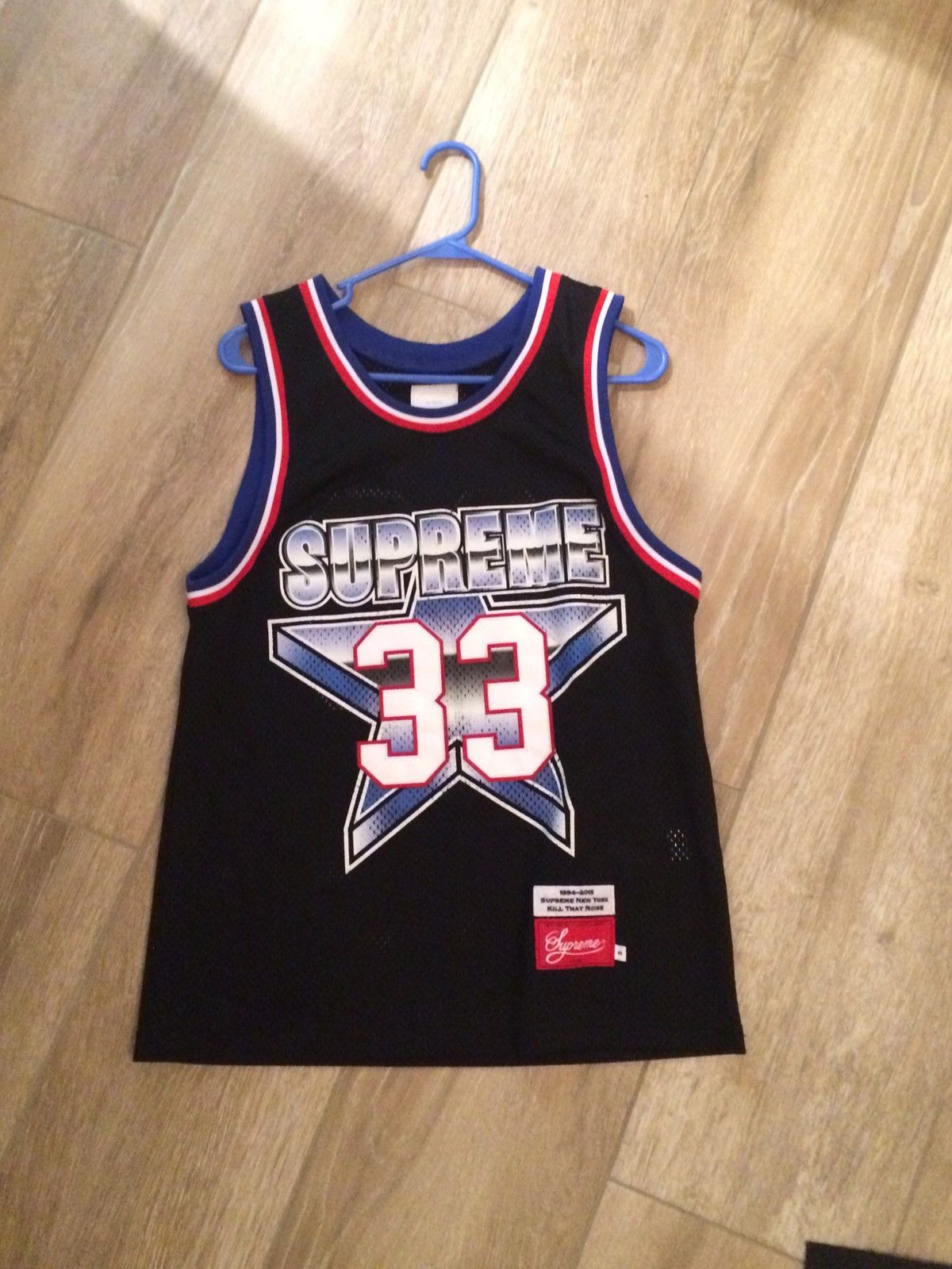 Supreme Star Basketball Jersey Black