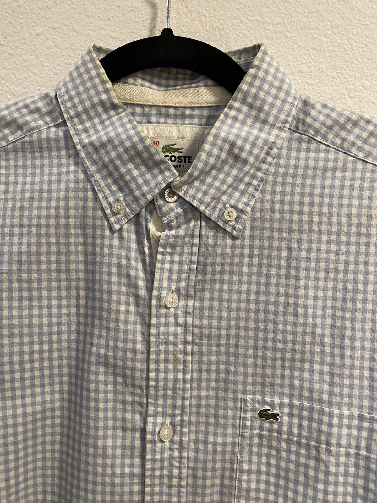 Lacoste Lacoste Plaid Button-up Size US L / EU 52-54 / 3 - 1 Thumbnail