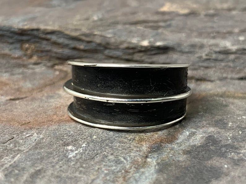 Handmade Silver Band Ring, Sterling Silver Ring, Gift for Her, Size ONE SIZE - 1 Thumbnail