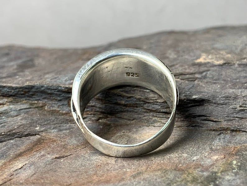 Handmade Silver Band Ring, Sterling Silver Ring, Gift for Her, Size ONE SIZE - 4 Thumbnail