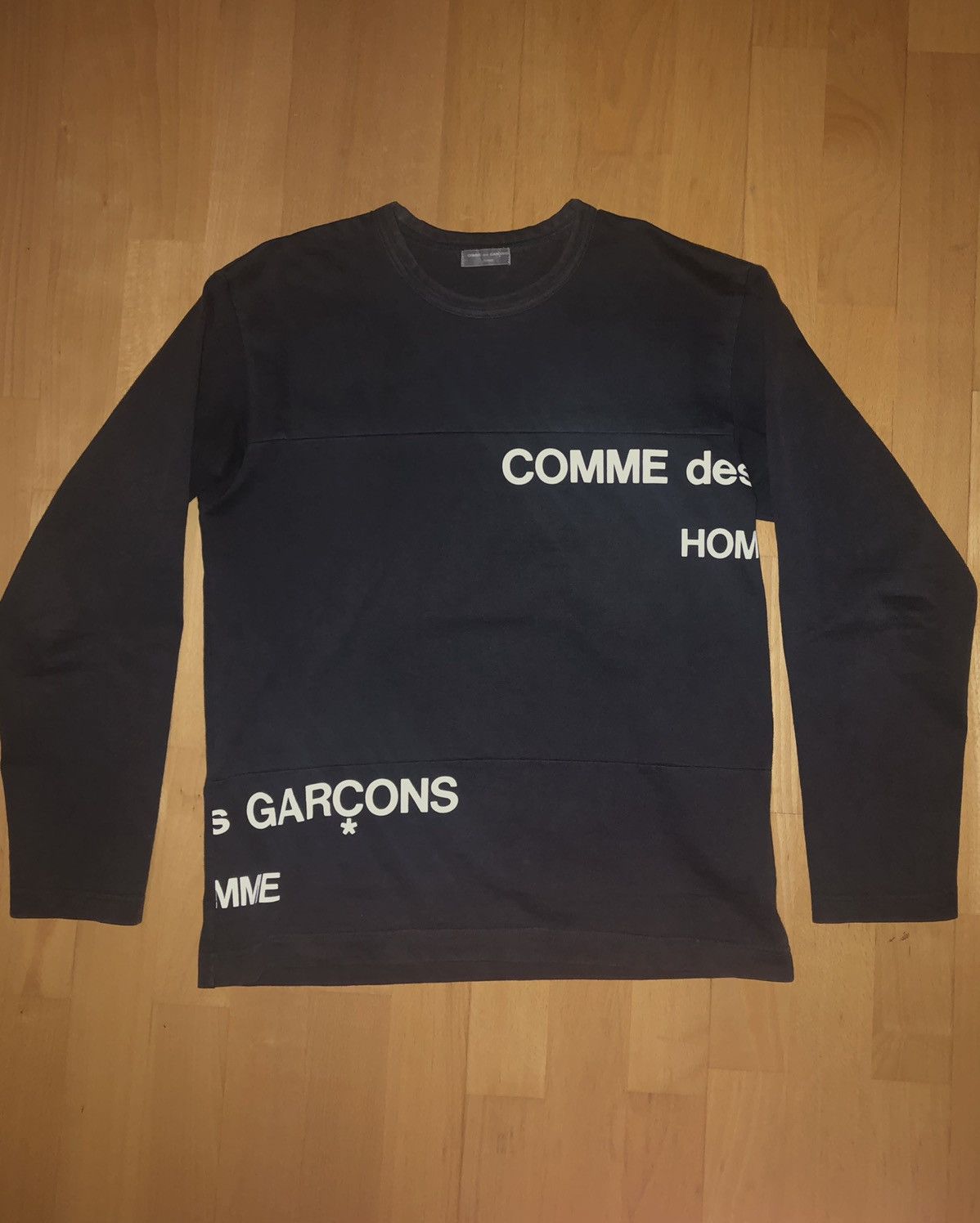 COMME des GARCONS HOMME HOMME ロンT AD2001 Comme des Garcons × Comme des Garcons Homme AD 2001 Comme des