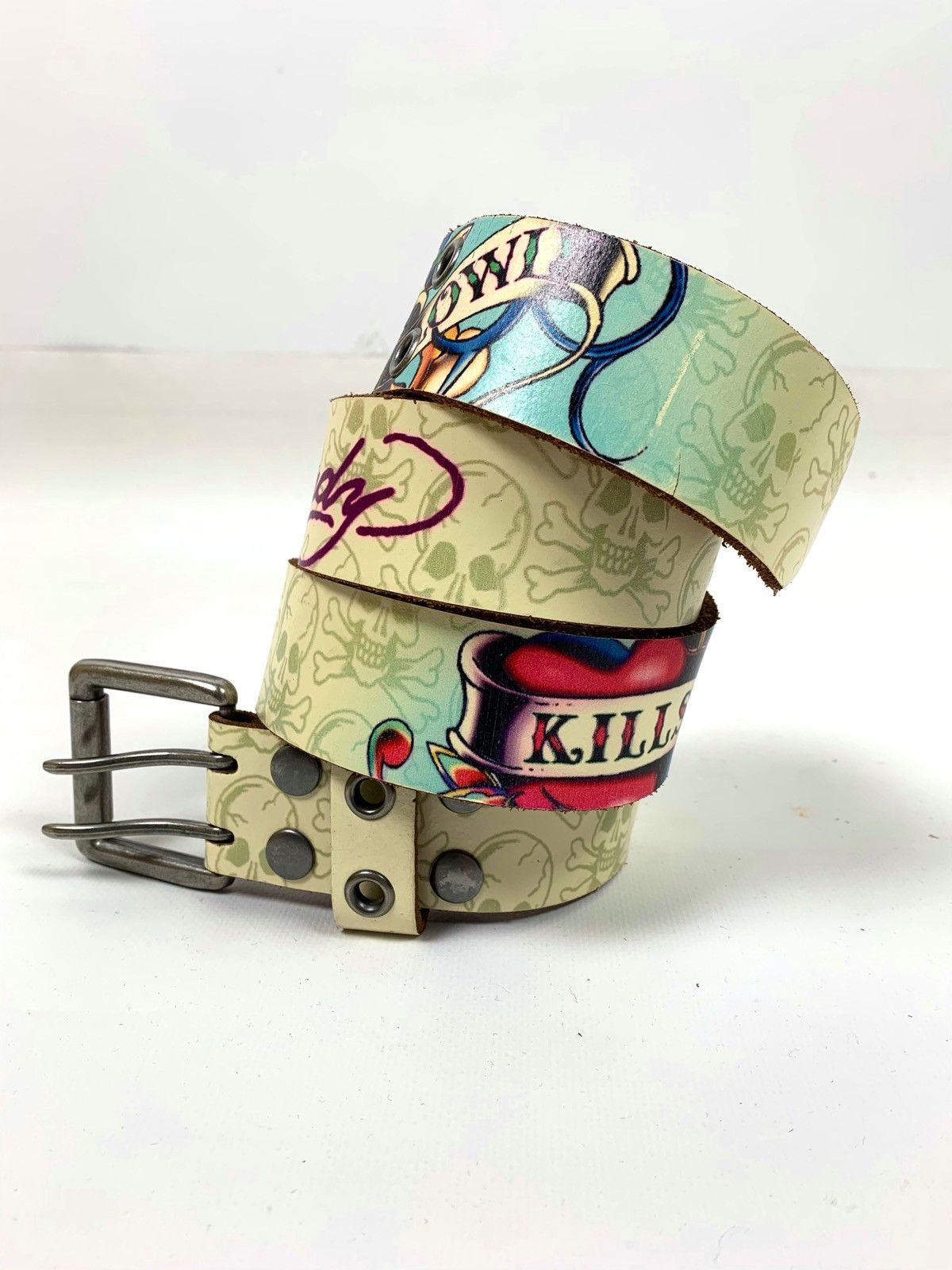 Vintage Ed Hardy Genuine Leather Belt