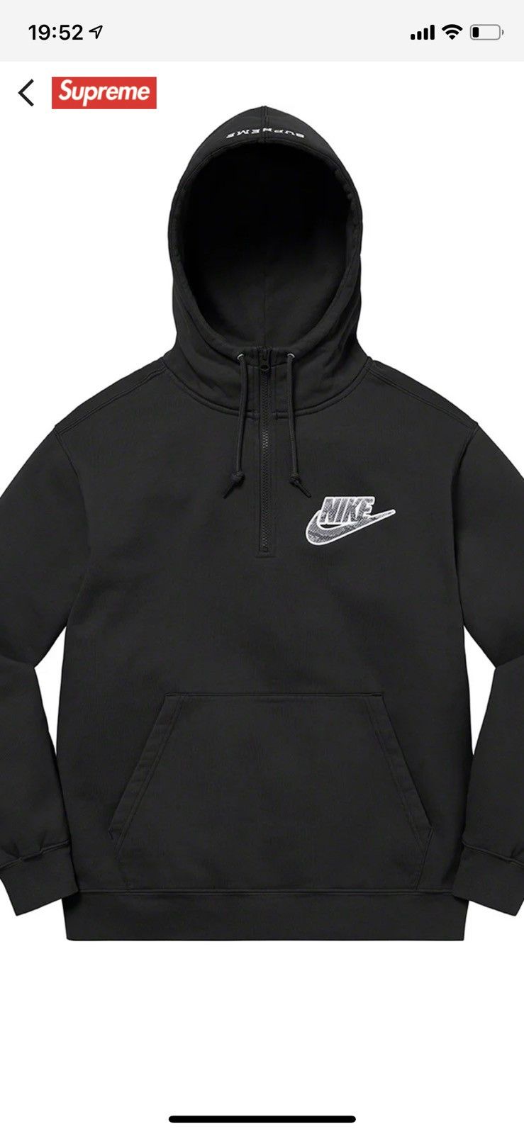 Supreme Supreme Nike Half Zip Hooded Sweatshirt | Grailed