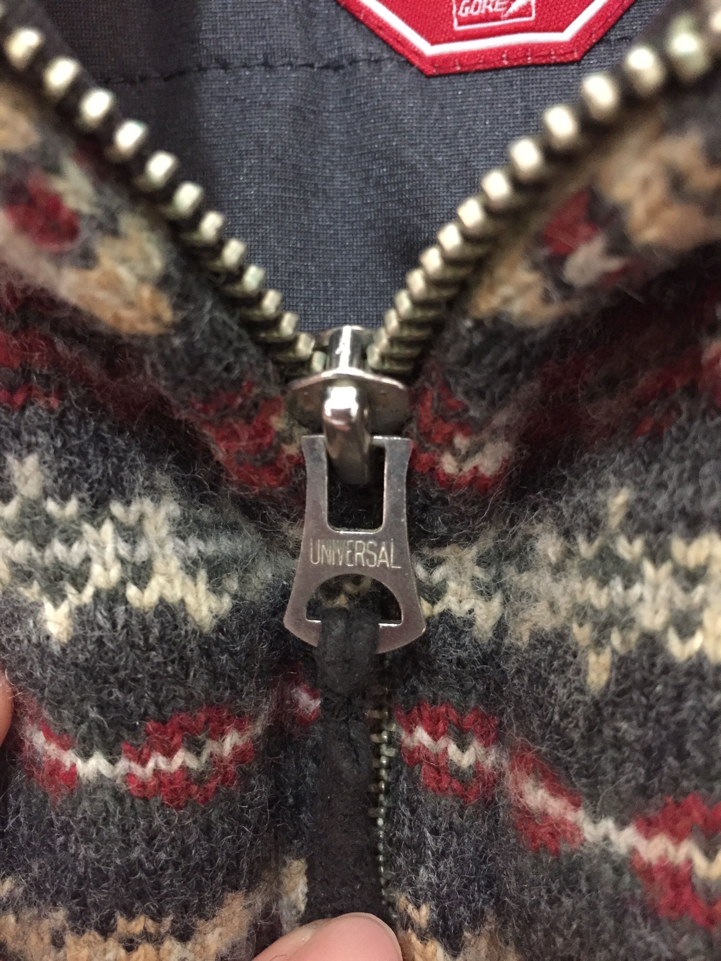 White Mountaineering knit Navajo native Windstopper puffer vest Size US M / EU 48-50 / 2 - 7 Thumbnail