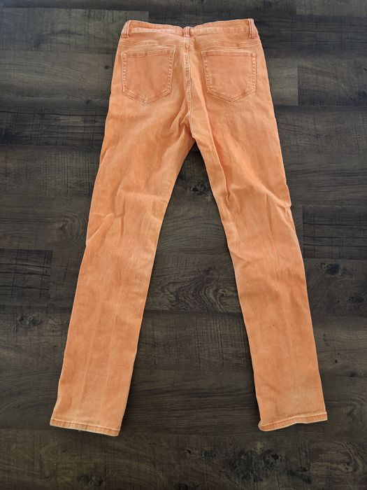 Insane Cult Insane Cult Bone Denim Orange Jeans Skeleton Size