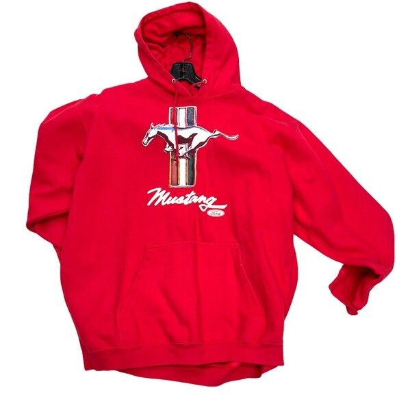 Ford Mustang Men XL Red Multi-Color Hoodie Pullover Size US XL / EU 56 / 4 - 1 Preview