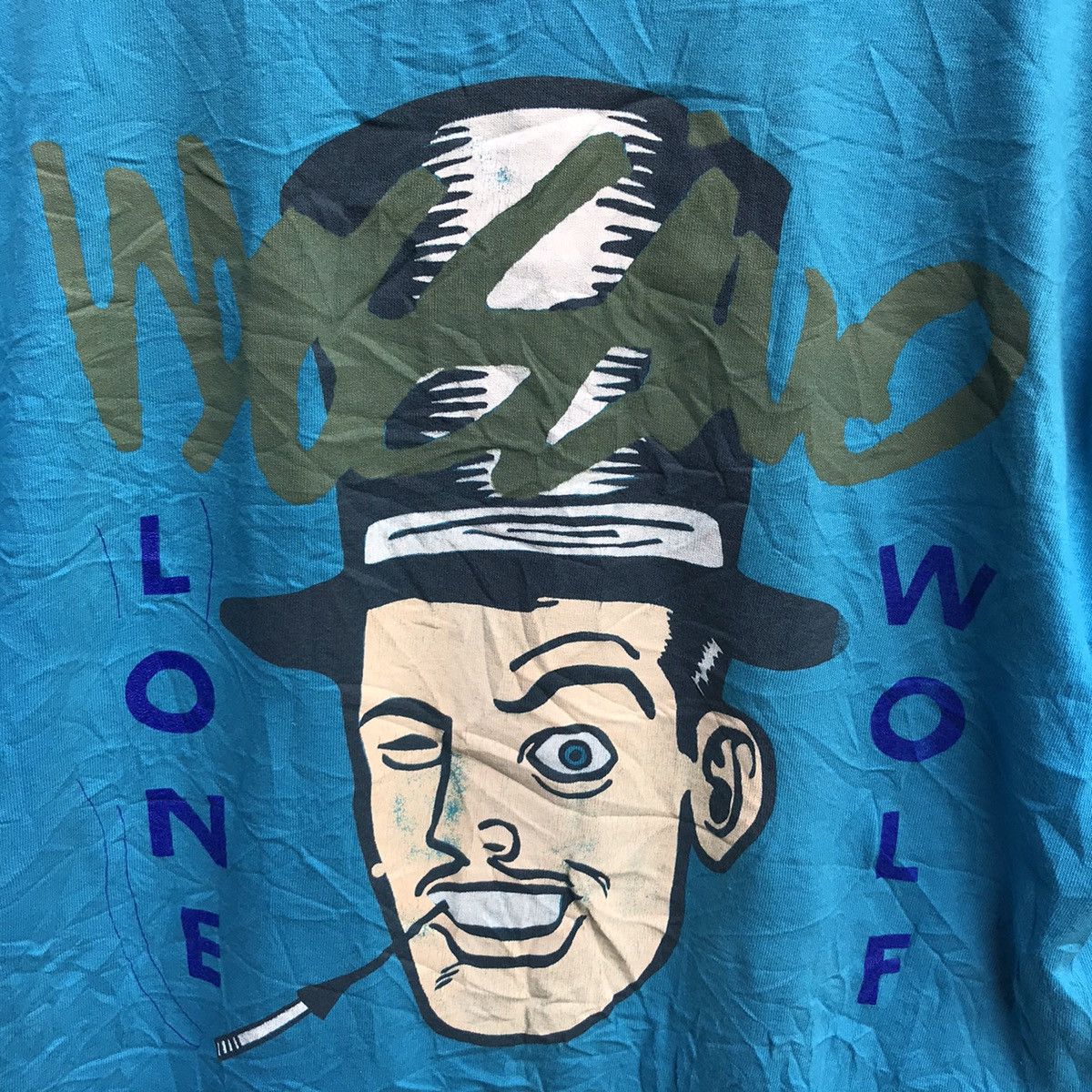 Mossimo × Vintage Vintage rare 90s MOSSIMO tee lone wolf graphic Size US L / EU 52-54 / 3 - 4 Thumbnail