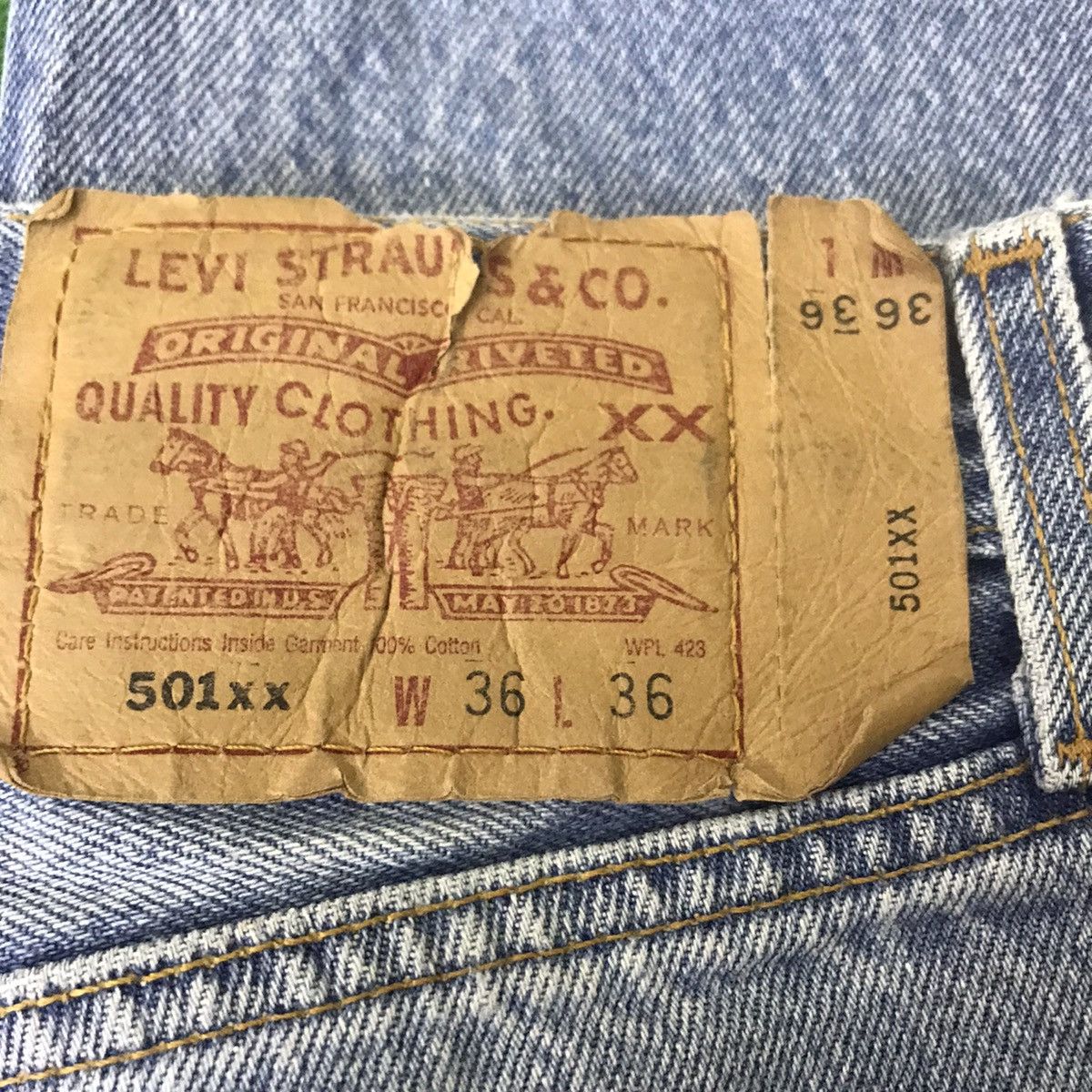 Levi's Vintage Levis 501xx DistresSEd Jeans Anniversary Size US 36 / EU 52 - 18 Thumbnail