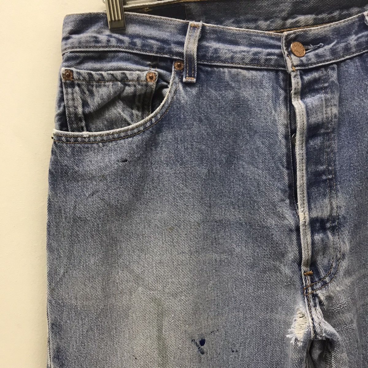 Levi's Vintage Levis 501xx DistresSEd Jeans Anniversary Size US 36 / EU 52 - 4 Thumbnail