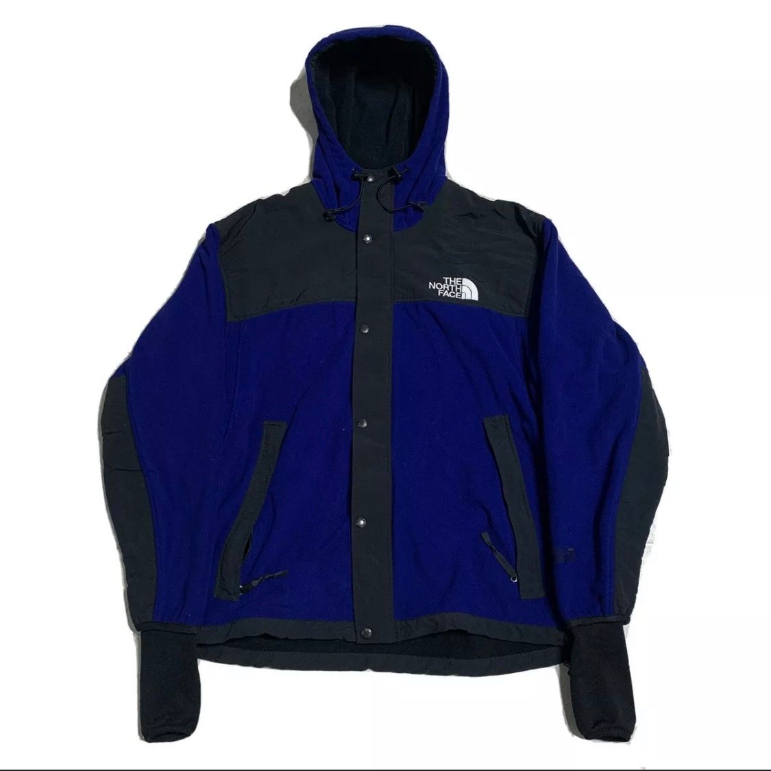 Vintage 90s The North Face Aksu Fleece Jacket Mens L Blue Zip Gore ...