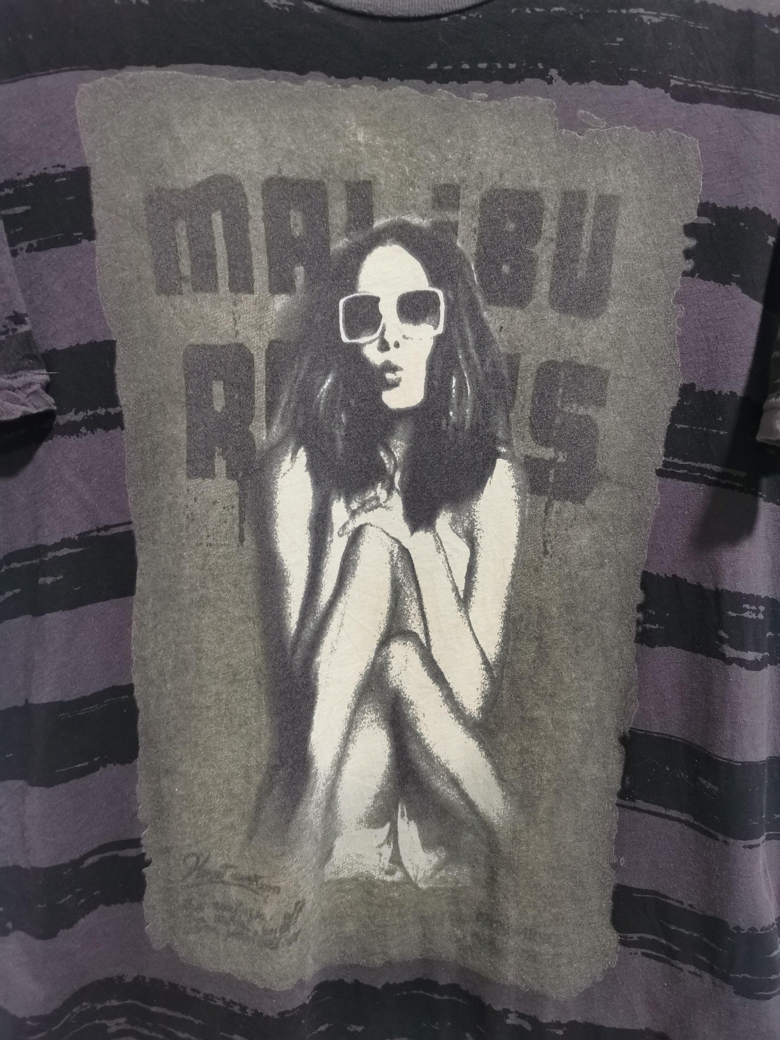 Japanese Brand 291299 = Homme Striped Kate Moss Tees Hypebeaast Size US L / EU 52-54 / 3 - 4 Thumbnail