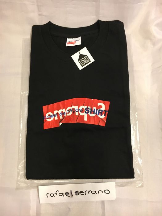 Supreme cdg hotsell box logo 2017