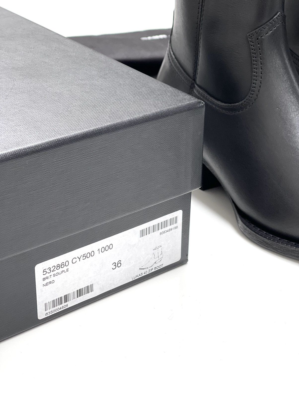 Saint Laurent Paris Saint Laurent Lukas 40 Zip Boots (WOMENS) Size US 6 / IT 36 - 4 Thumbnail