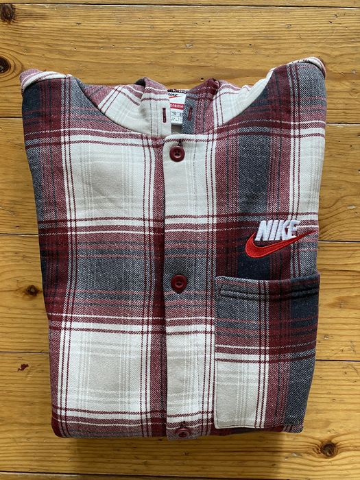 Supreme nike hot sale plaid hoodie