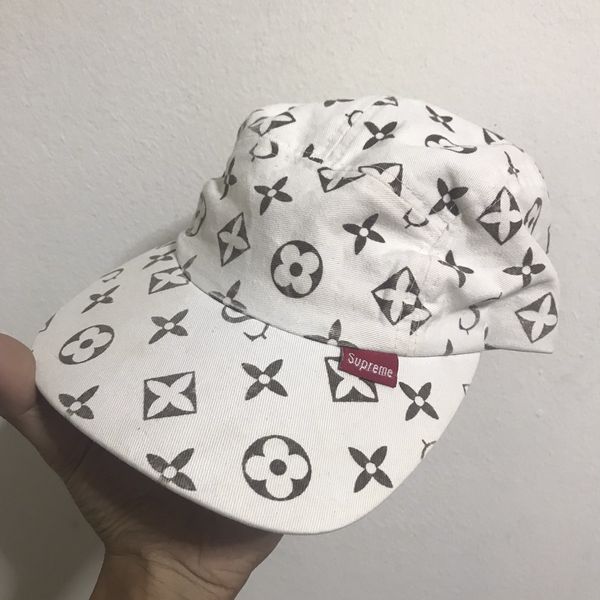 Louis Vuitton Supreme Monogram 5 Panel Leather Cap used From Japan