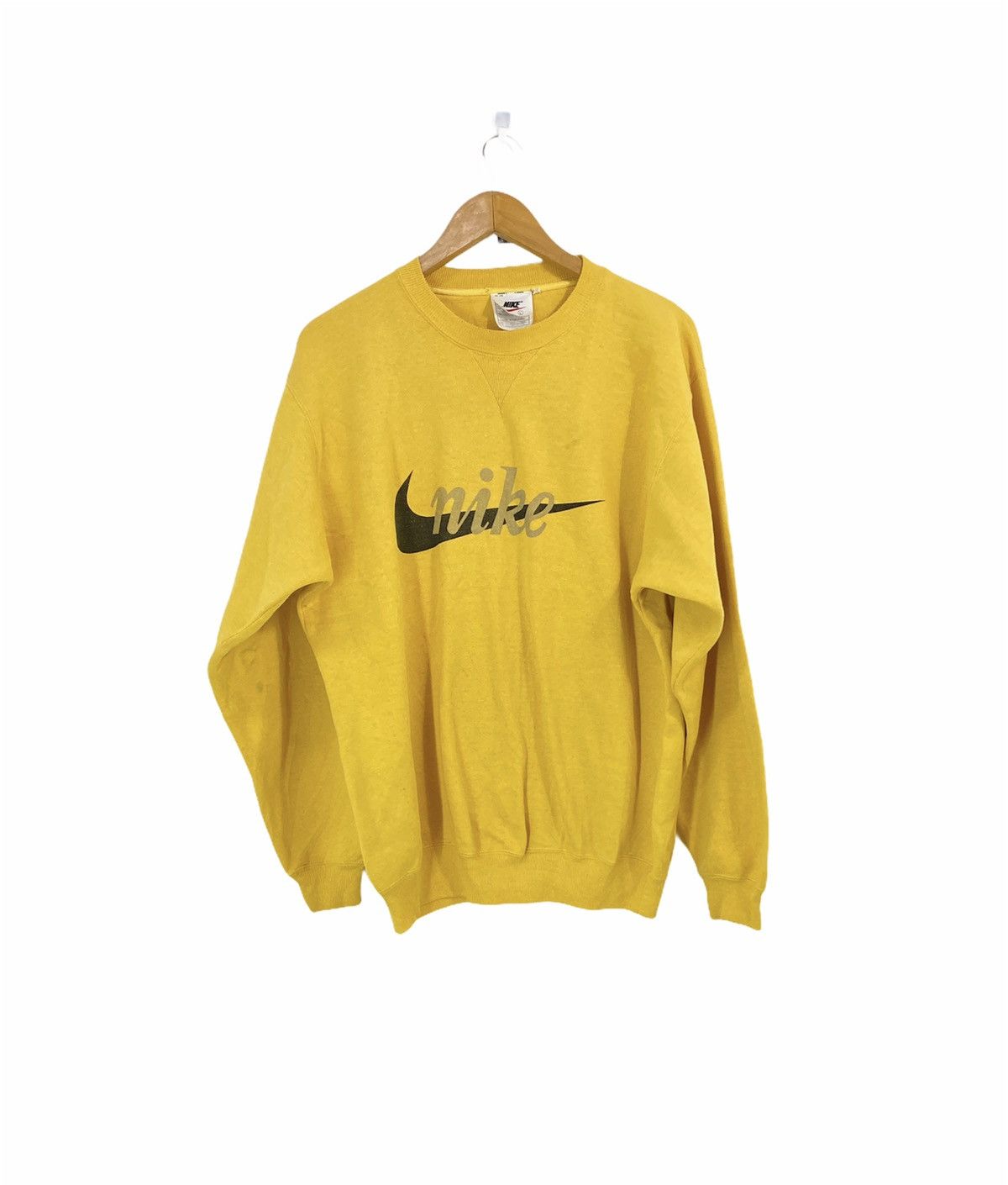 Nike × Vintage Vintage Nike Swoosh Sweatshirt Big Logo Design Nice Logo Size US L / EU 52-54 / 3 - 1 Thumbnail