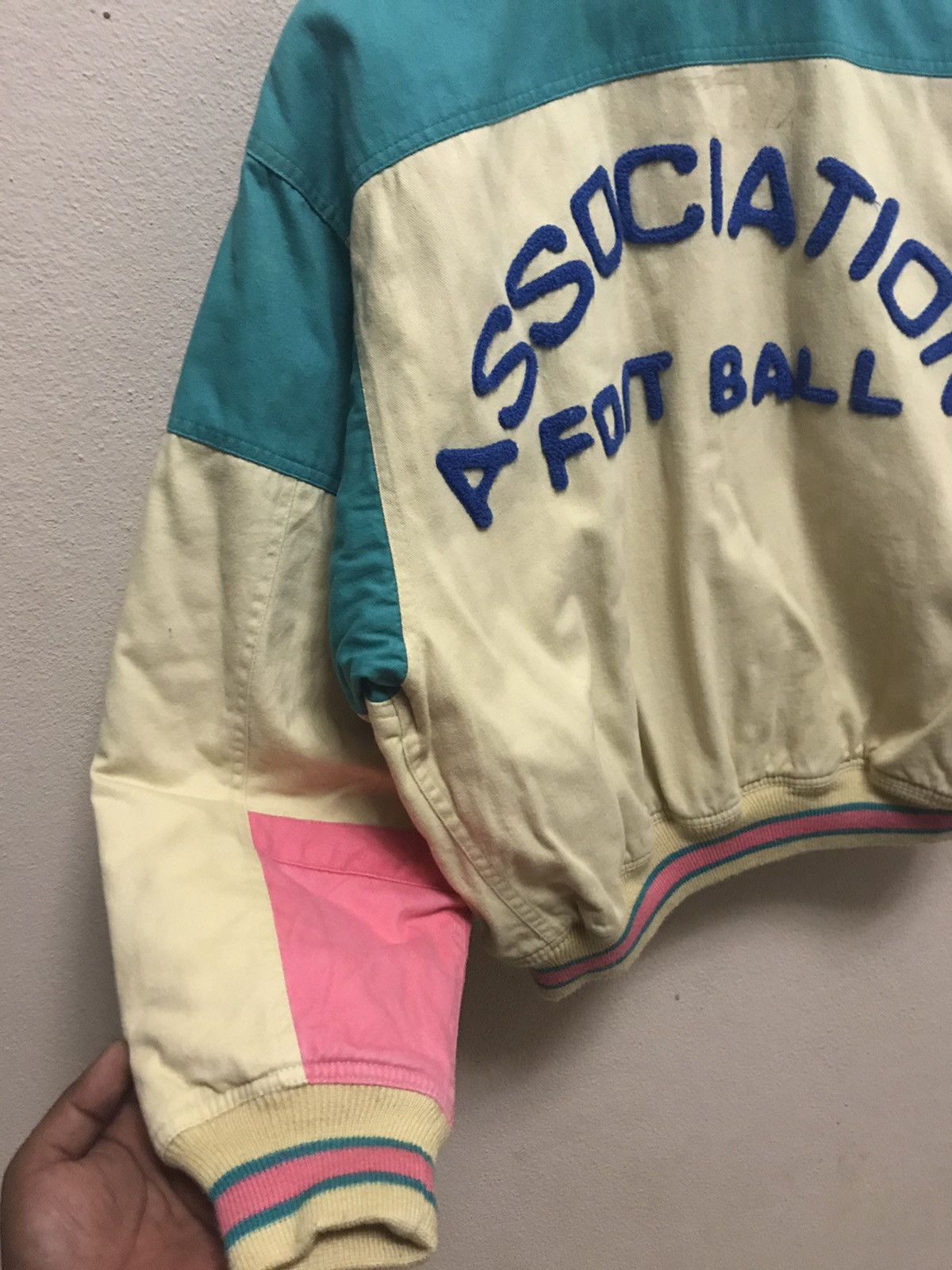 Vintage 💥Club Men Association Football multicolour jacket Size US L / EU 52-54 / 3 - 6 Thumbnail
