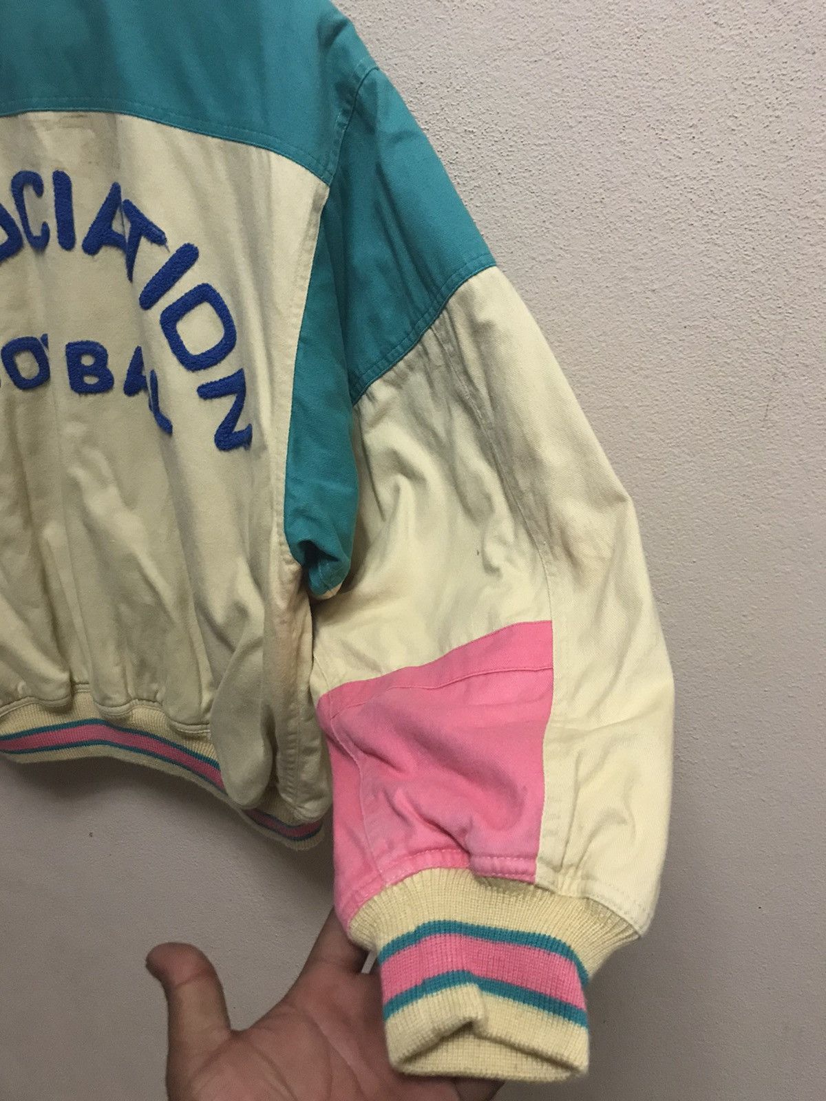 Vintage 💥Club Men Association Football multicolour jacket Size US L / EU 52-54 / 3 - 7 Thumbnail