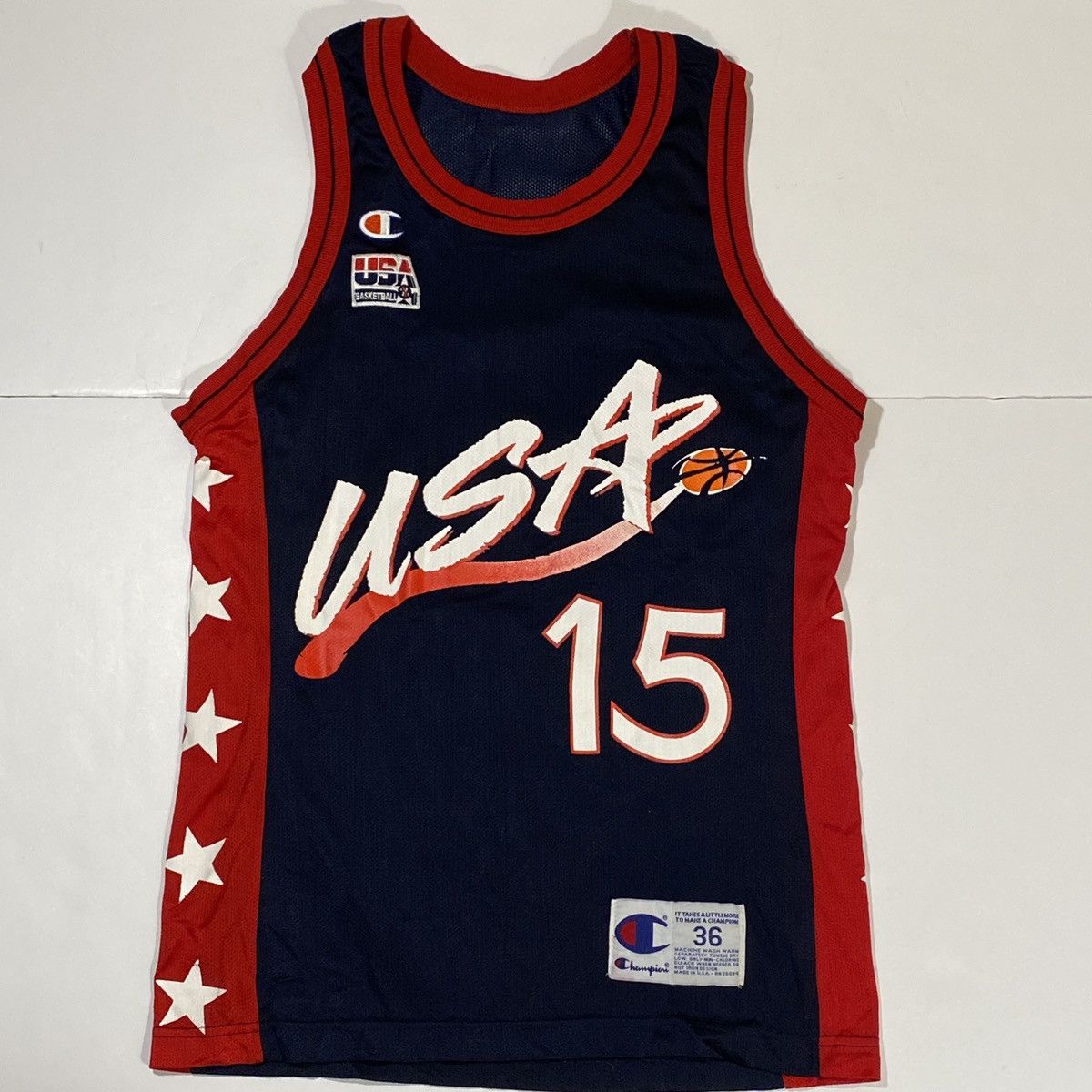 NBA × Vintage Vintage NBA USA Team Hakeem Olajuwon Jersey Size US S / EU 44-46 / 1 - 2 Thumbnail