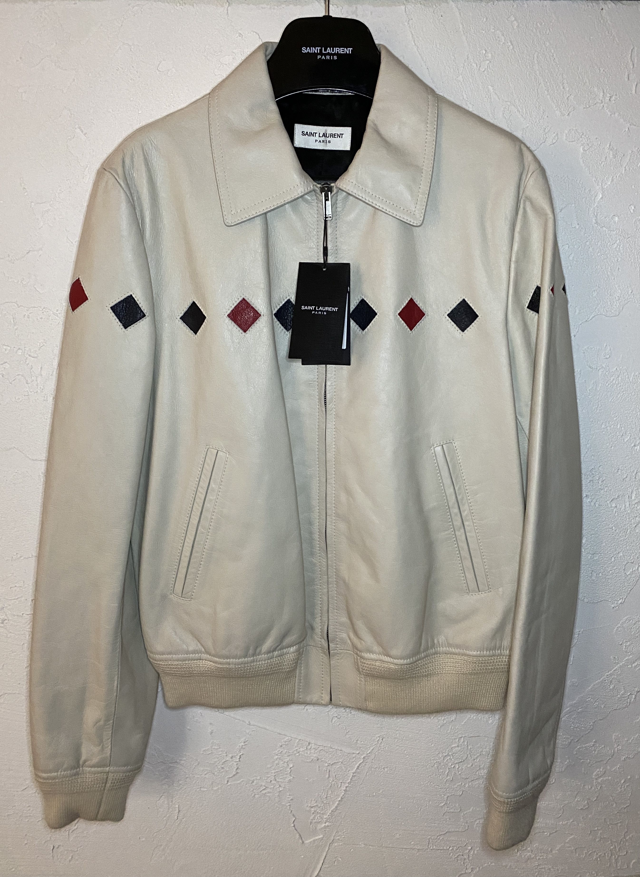 Saint Laurent Paris Saint Laurent Paris Leather Varsity Jacket w/tags Size 48 Size US M / EU 48-50 / 2 - 1 Thumbnail