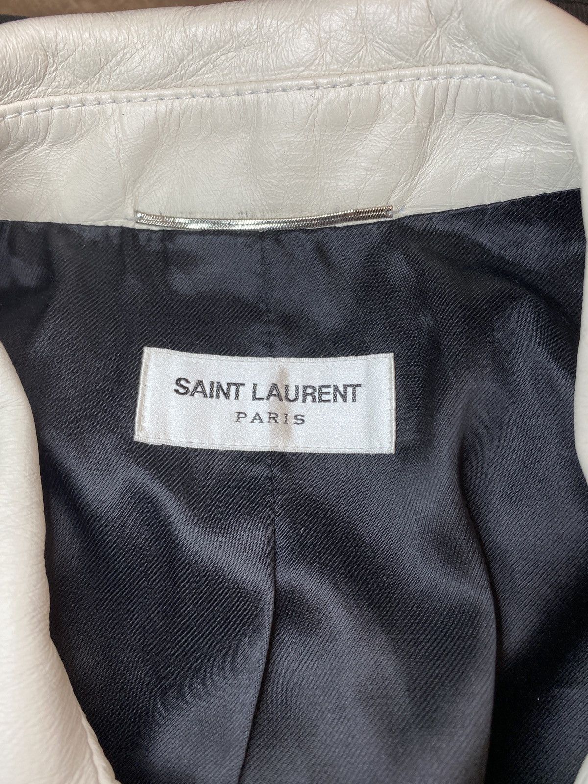 Saint Laurent Paris Saint Laurent Paris Leather Varsity Jacket w/tags Size 48 Size US M / EU 48-50 / 2 - 4 Thumbnail