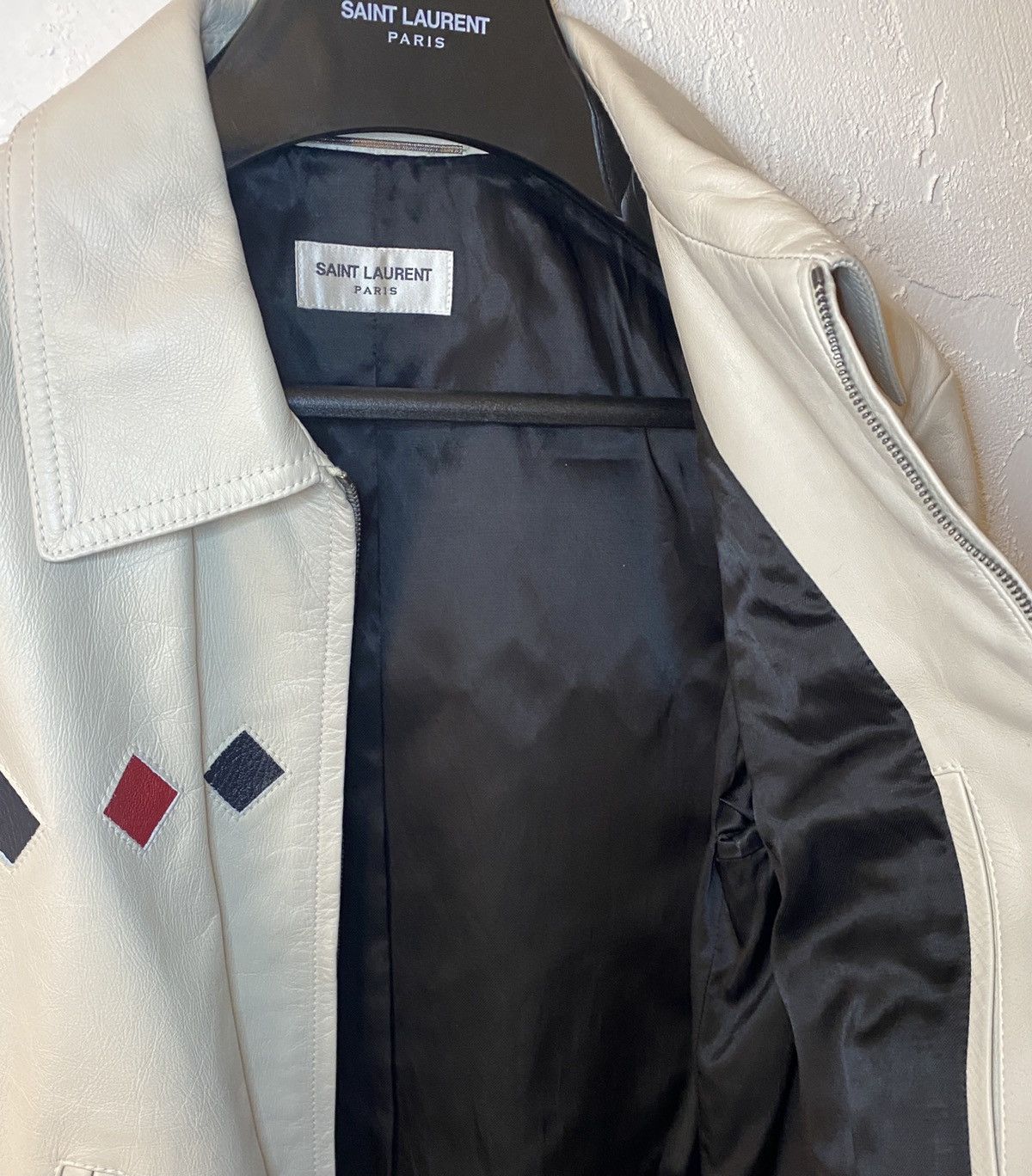 Saint Laurent Paris Saint Laurent Paris Leather Varsity Jacket w/tags Size 48 Size US M / EU 48-50 / 2 - 5 Thumbnail
