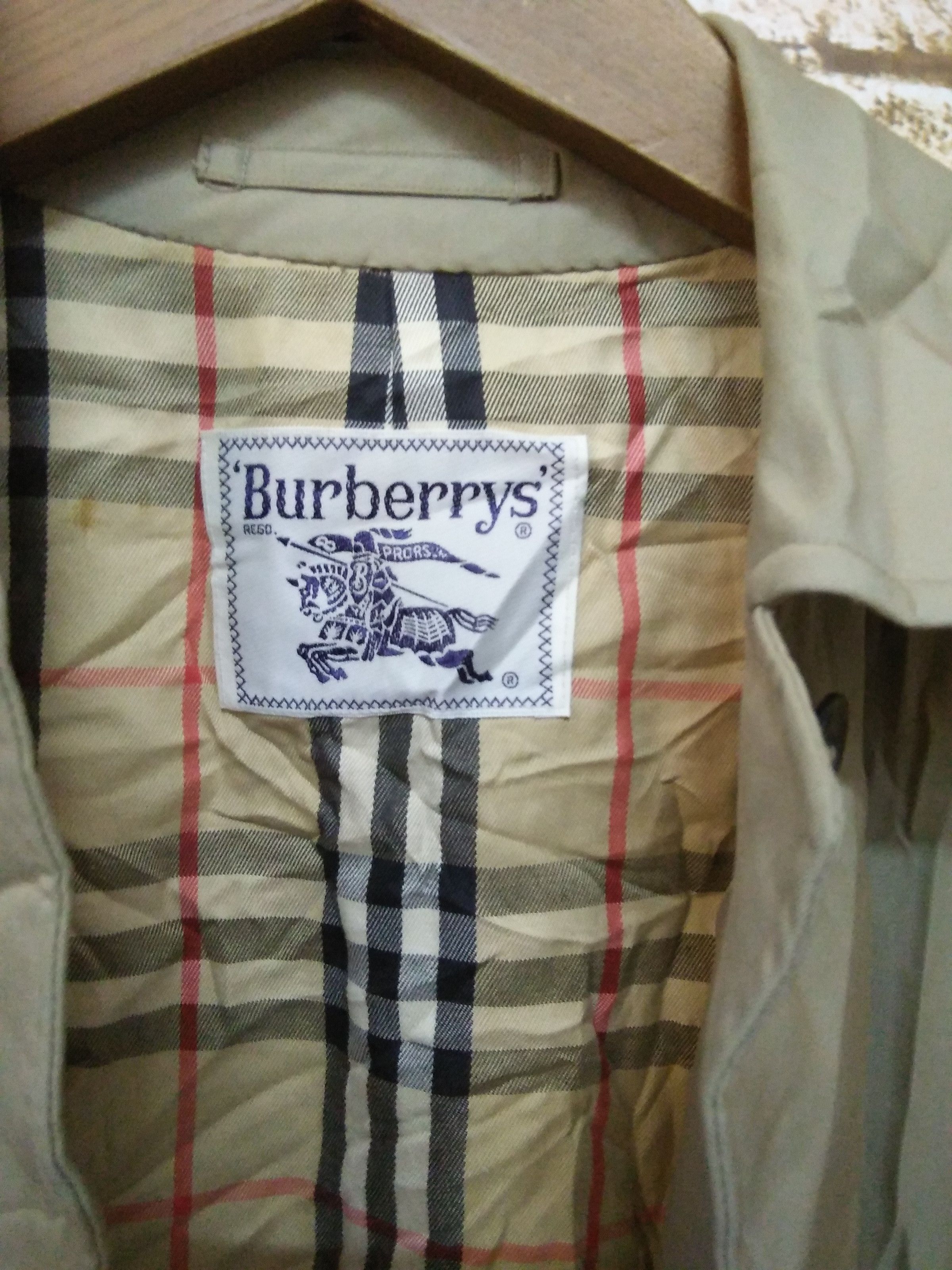 Burberry × Vintage BURBERRY NOVA CHECK Trench Coat jacket (A171) Size US S / EU 44-46 / 1 - 3 Thumbnail