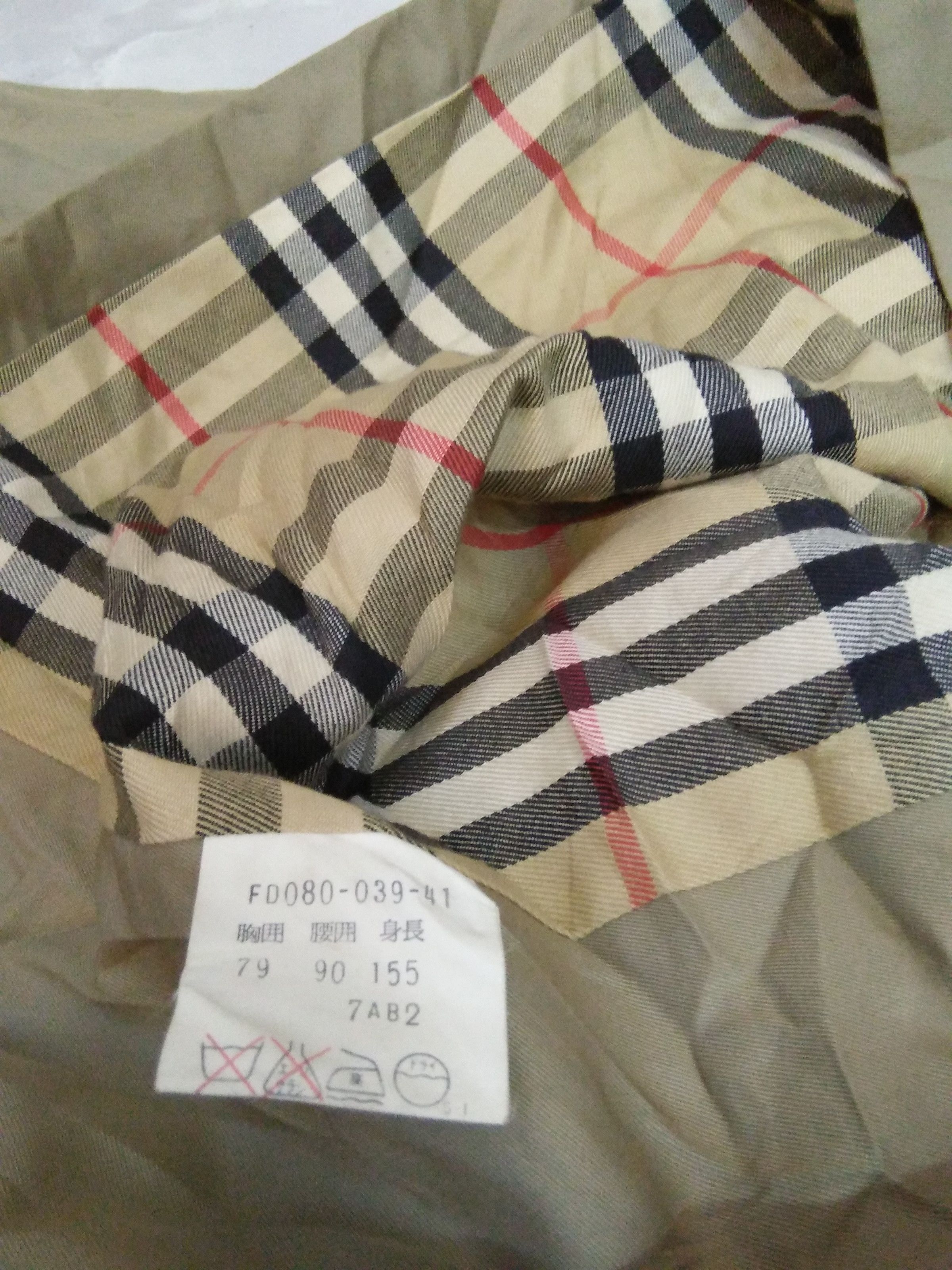 Burberry × Vintage BURBERRY NOVA CHECK Trench Coat jacket (A171) Size US S / EU 44-46 / 1 - 6 Thumbnail
