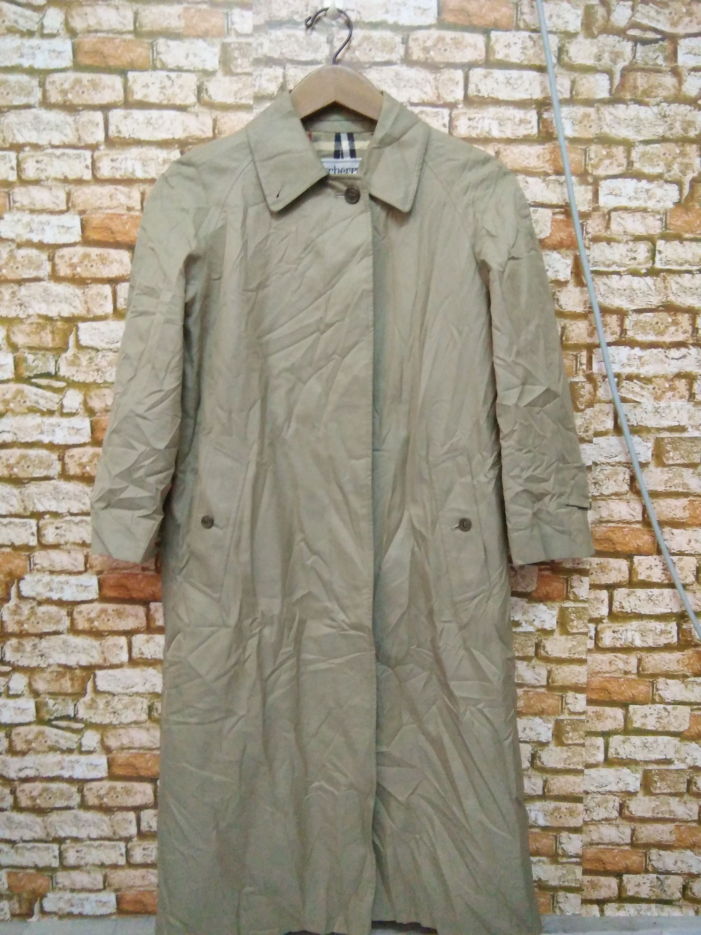 Burberry × Vintage BURBERRY NOVA CHECK Trench Coat jacket (A171) Size US S / EU 44-46 / 1 - 4 Thumbnail