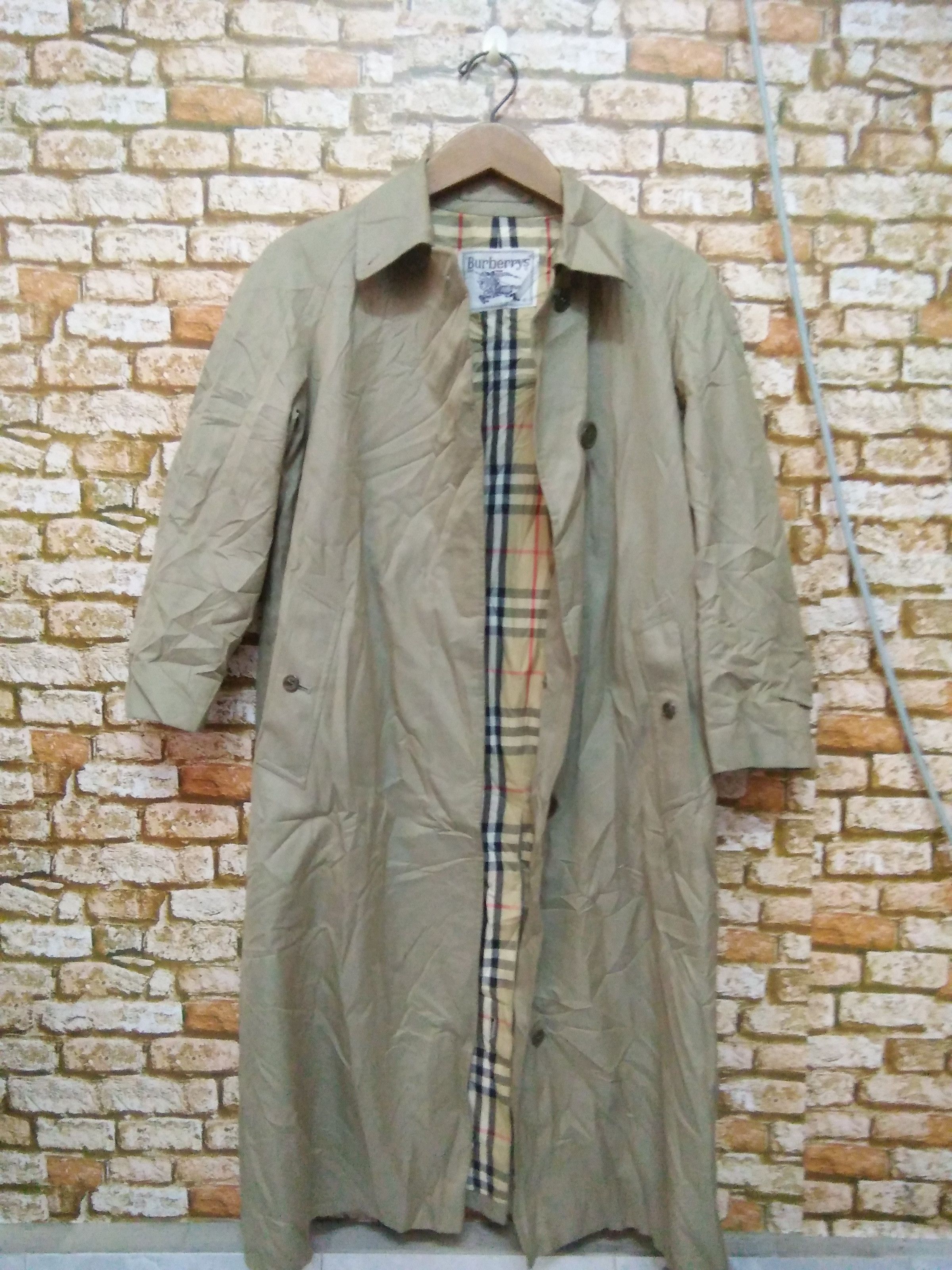 Burberry × Vintage BURBERRY NOVA CHECK Trench Coat jacket (A171) Size US S / EU 44-46 / 1 - 1 Thumbnail
