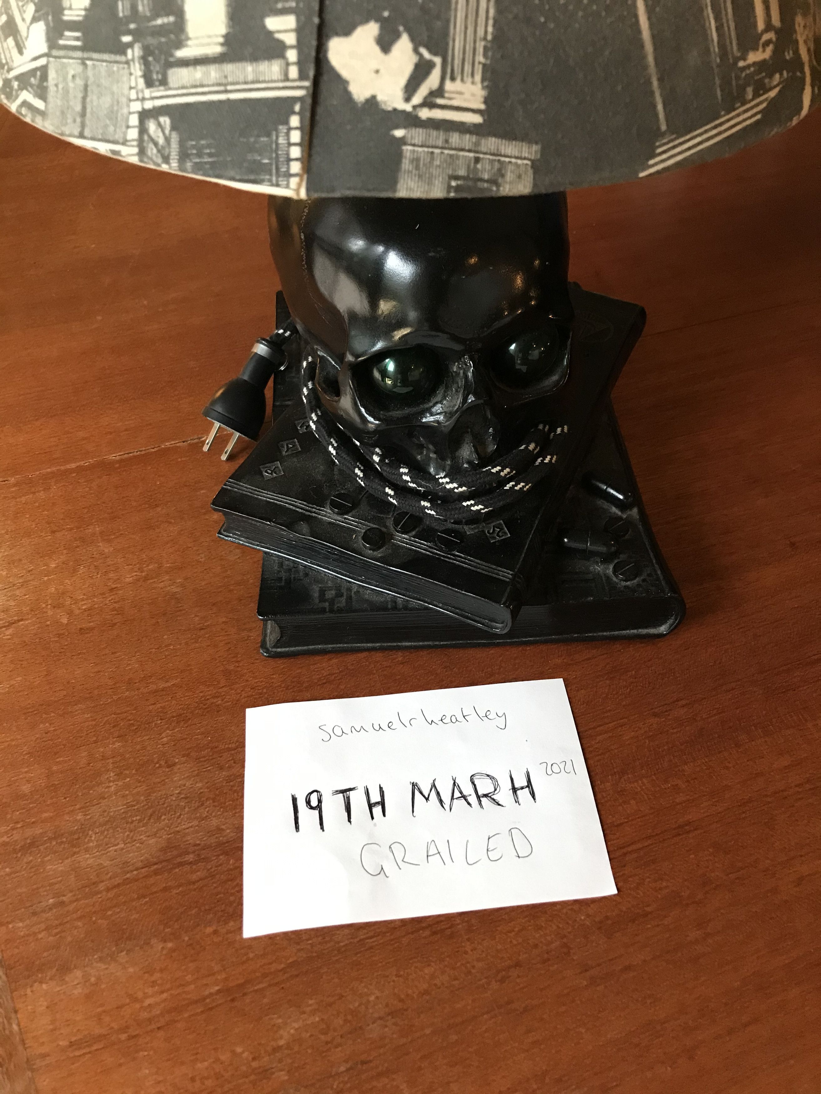 MEDICOM TOY UNDERCOVER x P.A.M. SKULL & HAND LAMP BLACK