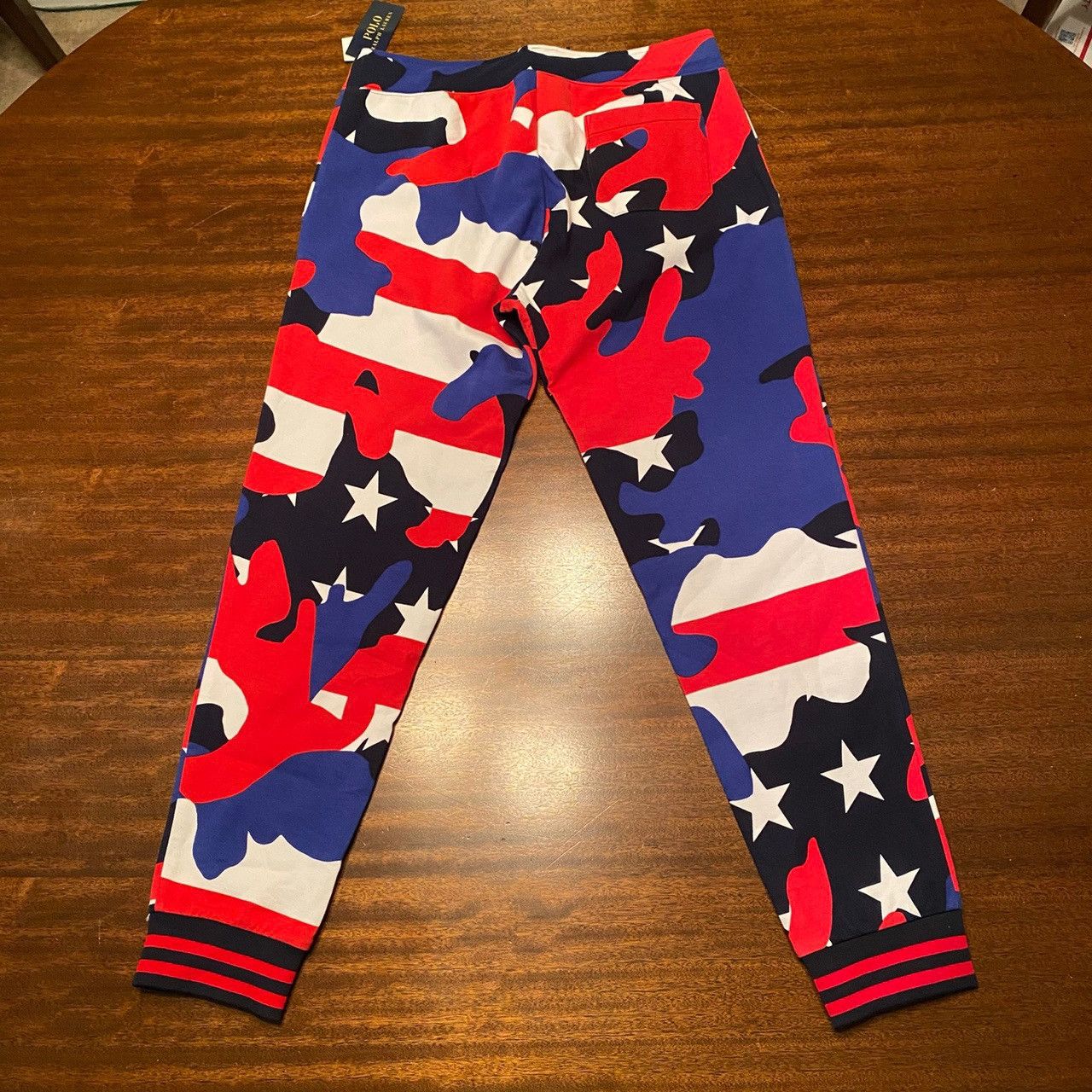 Polo Ralph Lauren Brand NWT Polo by Ralph Lauren Red White Blue Camo Joggers Size US 32 / EU 48 - 3 Thumbnail