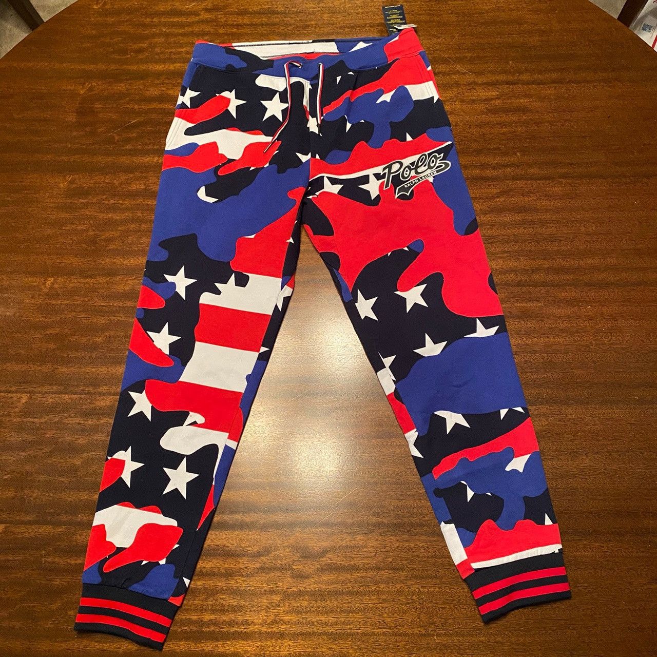 Polo Ralph Lauren Brand NWT Polo by Ralph Lauren Red White Blue Camo Joggers Size US 32 / EU 48 - 1 Thumbnail